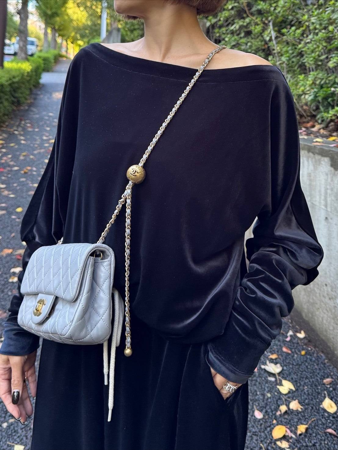 モデル身長：157.5㎝ / サイズ：FREE