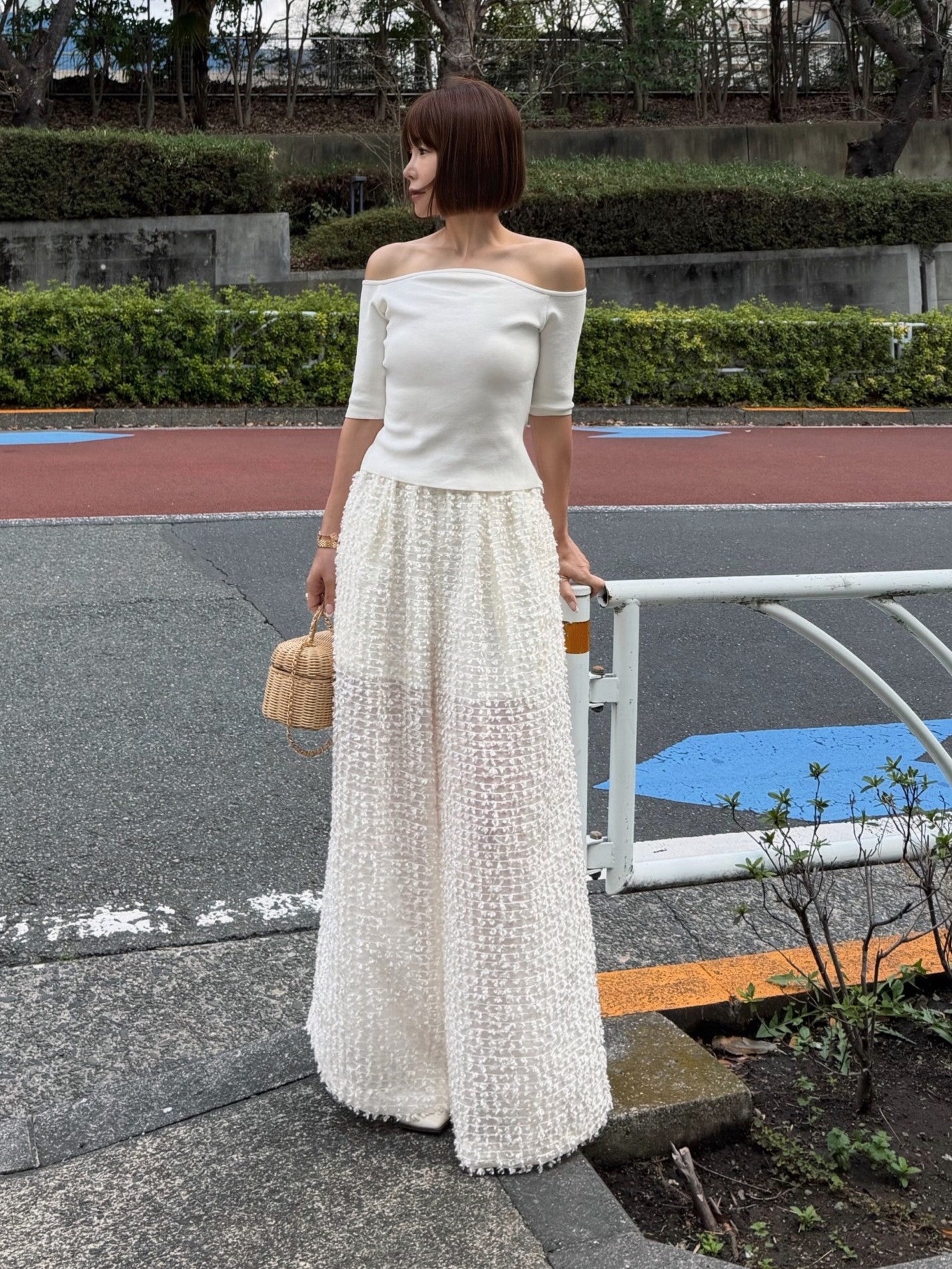 モデル身長：157.5㎝ / サイズ：0