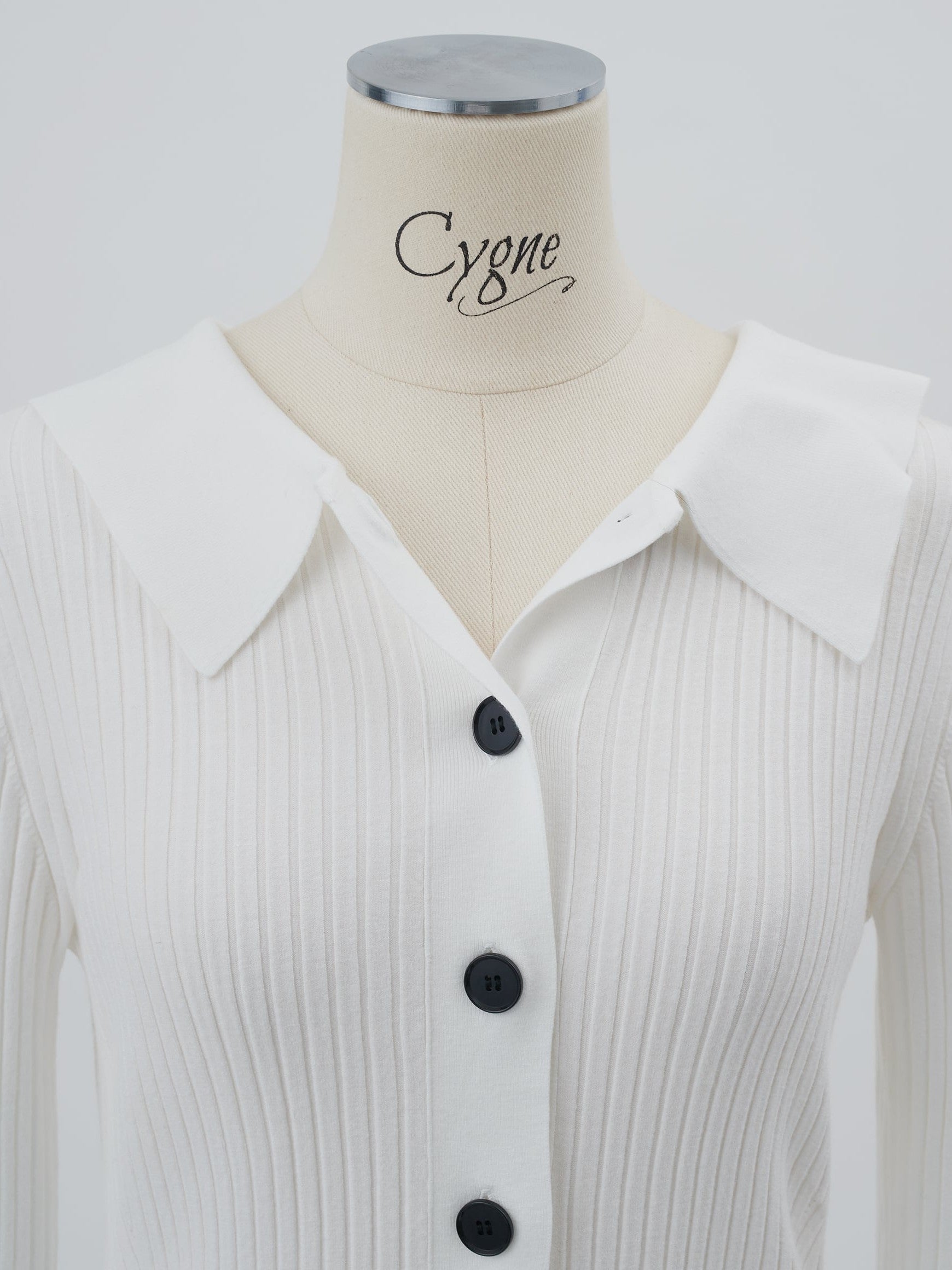シーニュ　cygne 2wayリブニット　tangibleブラック 完売品 2wayリブニット Tangi｜Cygne(シーニュ) 公式サイト