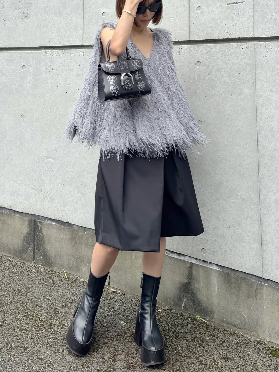 モデル身長：157.5㎝ / サイズ：FREE