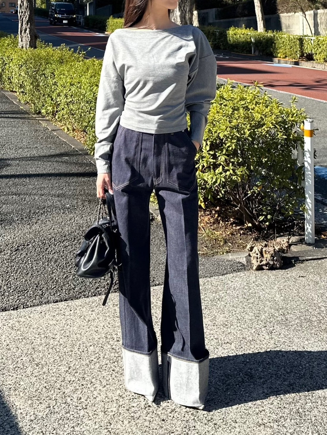 モデル身長：161㎝ / サイズ：FREE