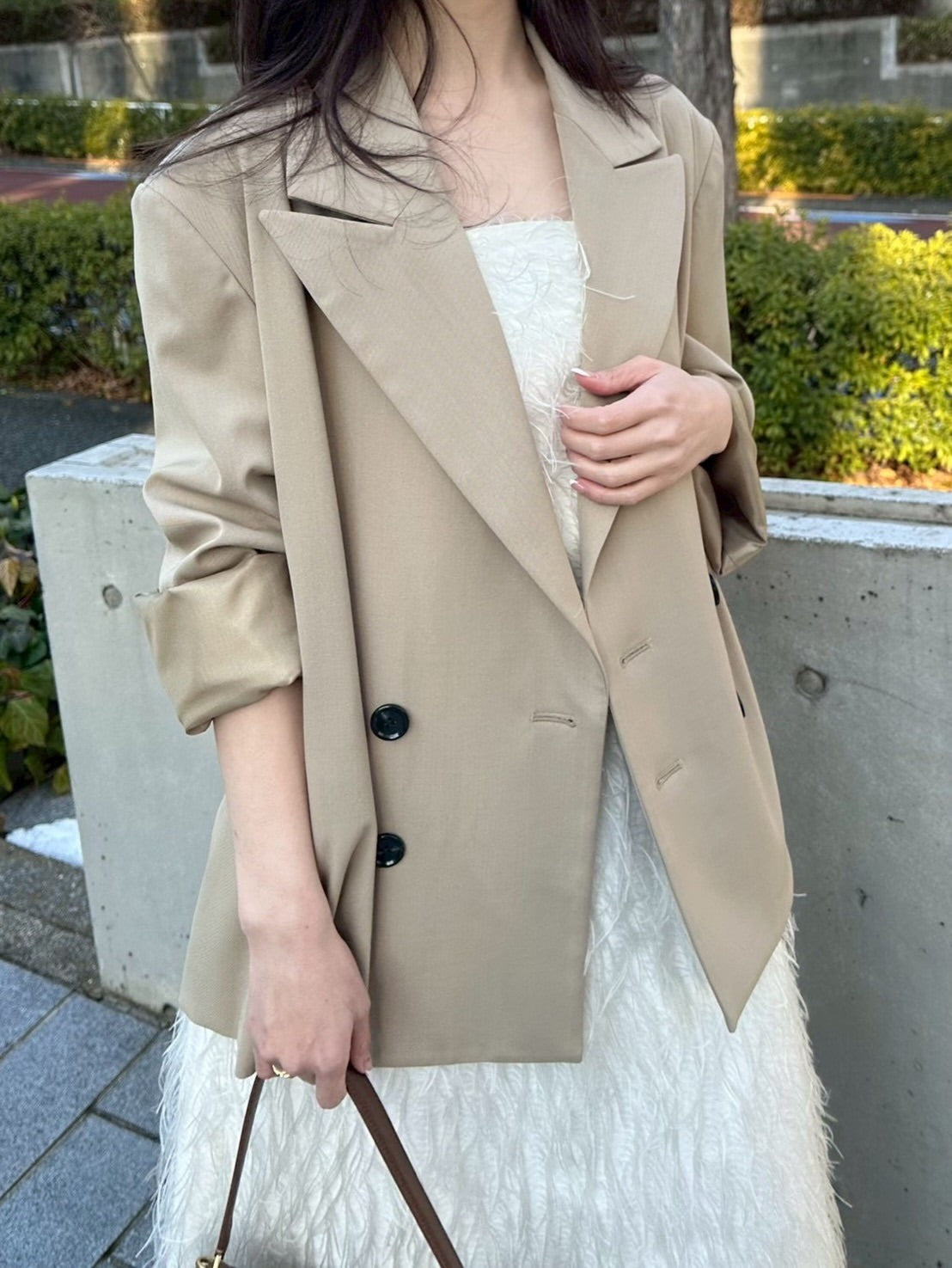 モデル身長：161㎝ / サイズ：FREE