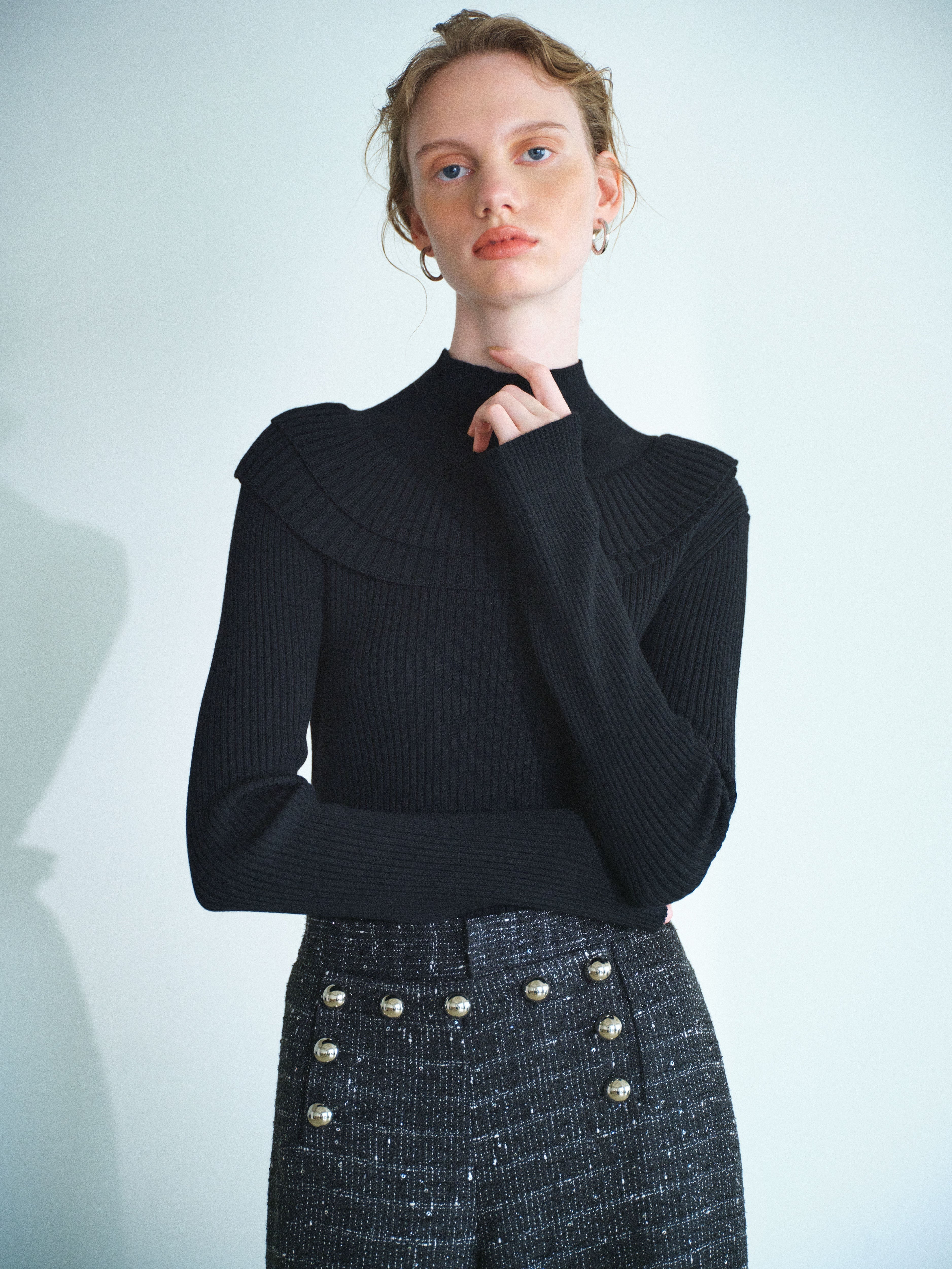 ネックフリルニット Olivier｜Cygne(シーニュ) 公式サイト