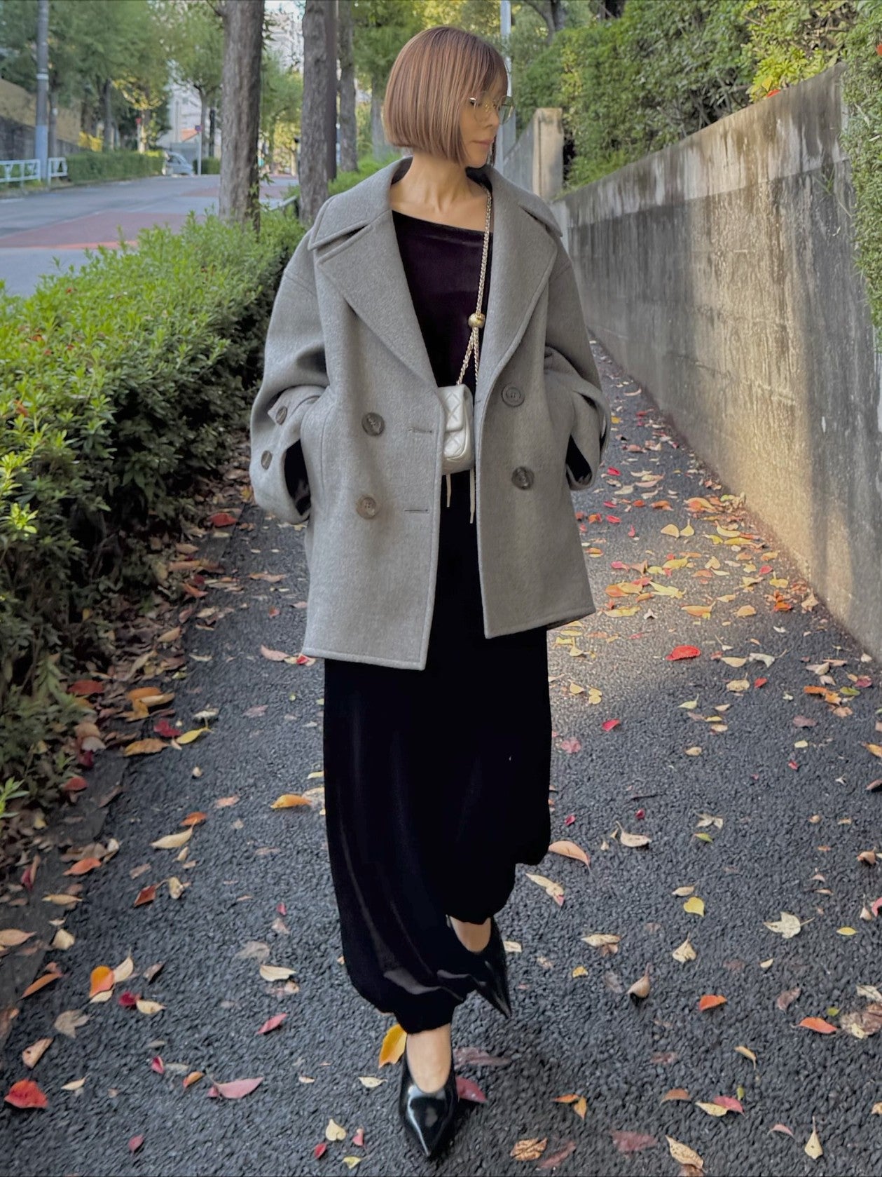 モデル身長：157.5㎝ / サイズ：FREE