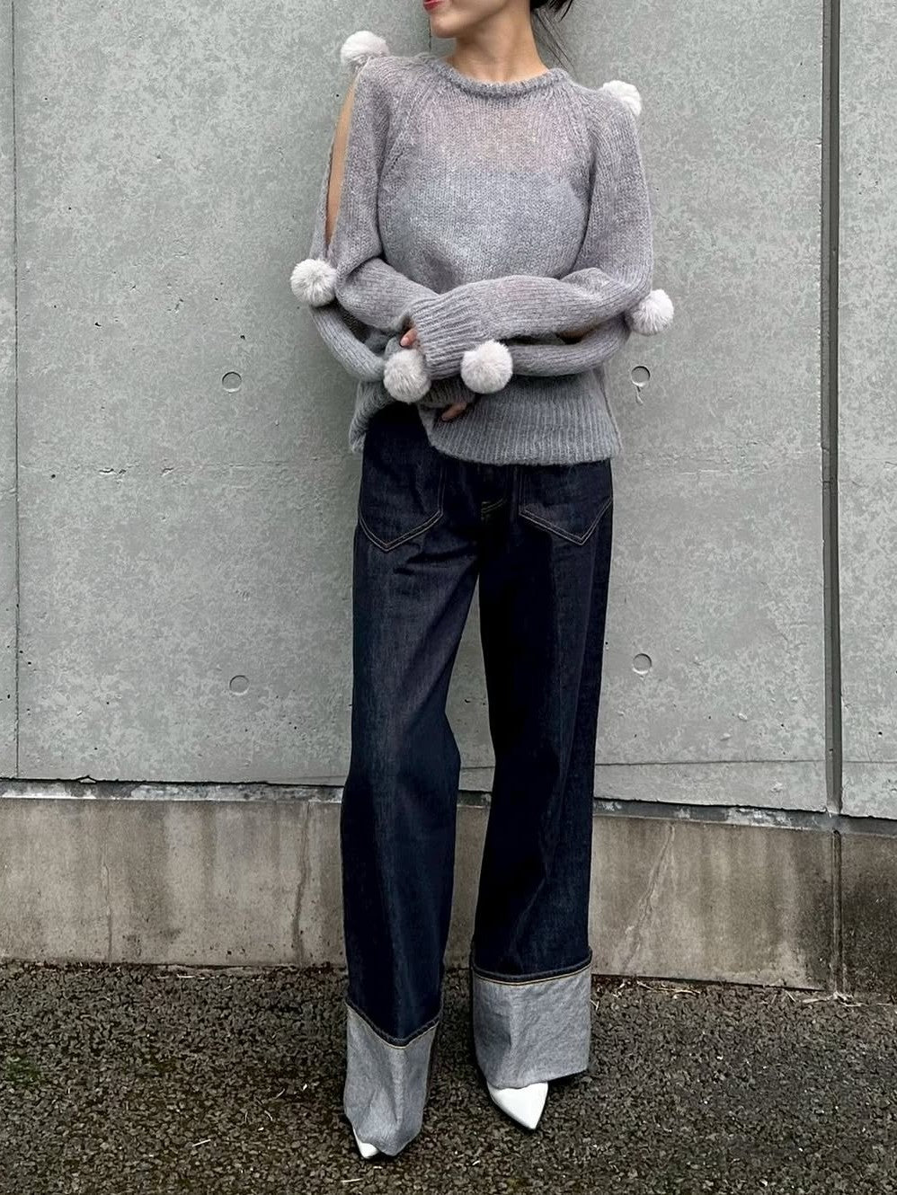 モデル身長：162㎝ / サイズ：FREE