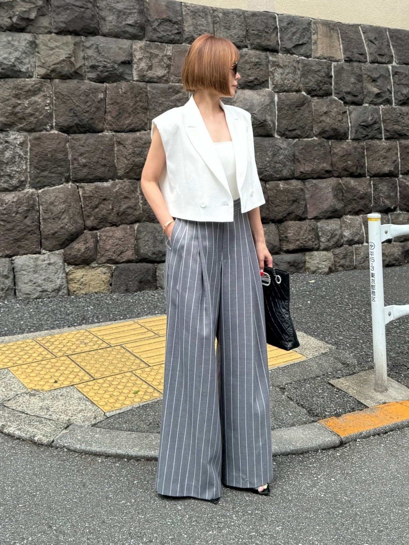 モデル身長：157.5㎝ / サイズ：FREE