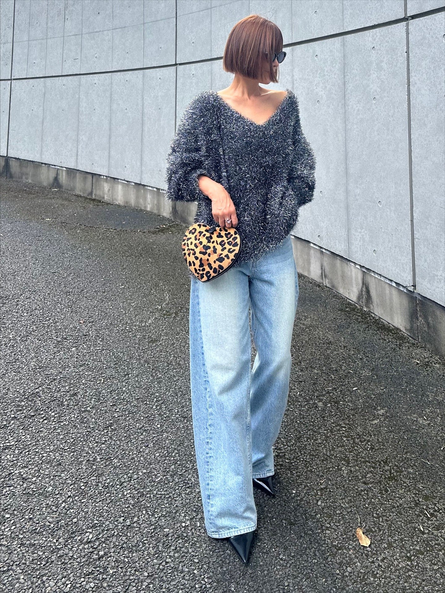 モデル身長：157.5㎝ / サイズ：FREE