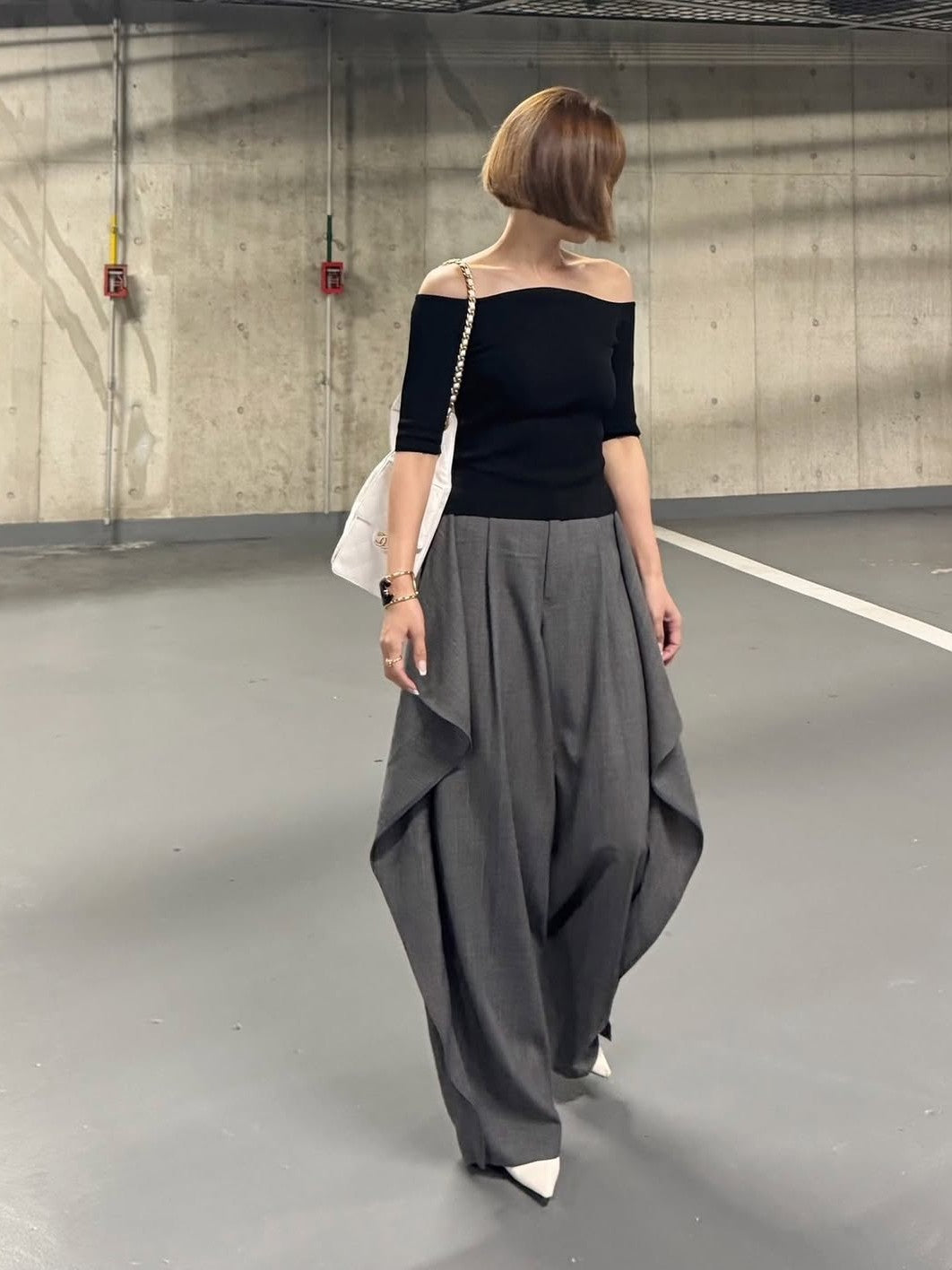 モデル身長：157.5㎝ / サイズ：0