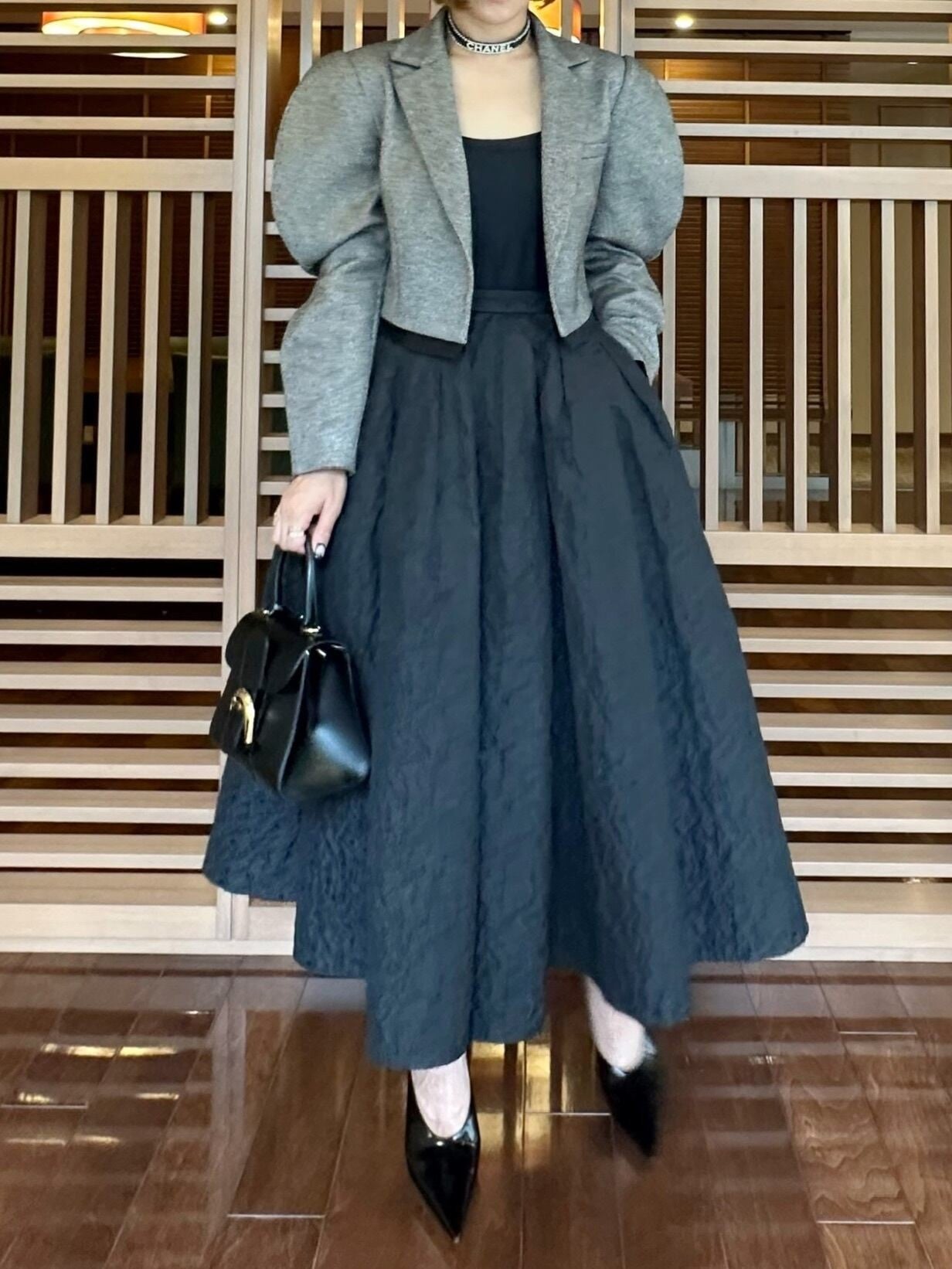 モデル身長：157.5㎝ / サイズ：0