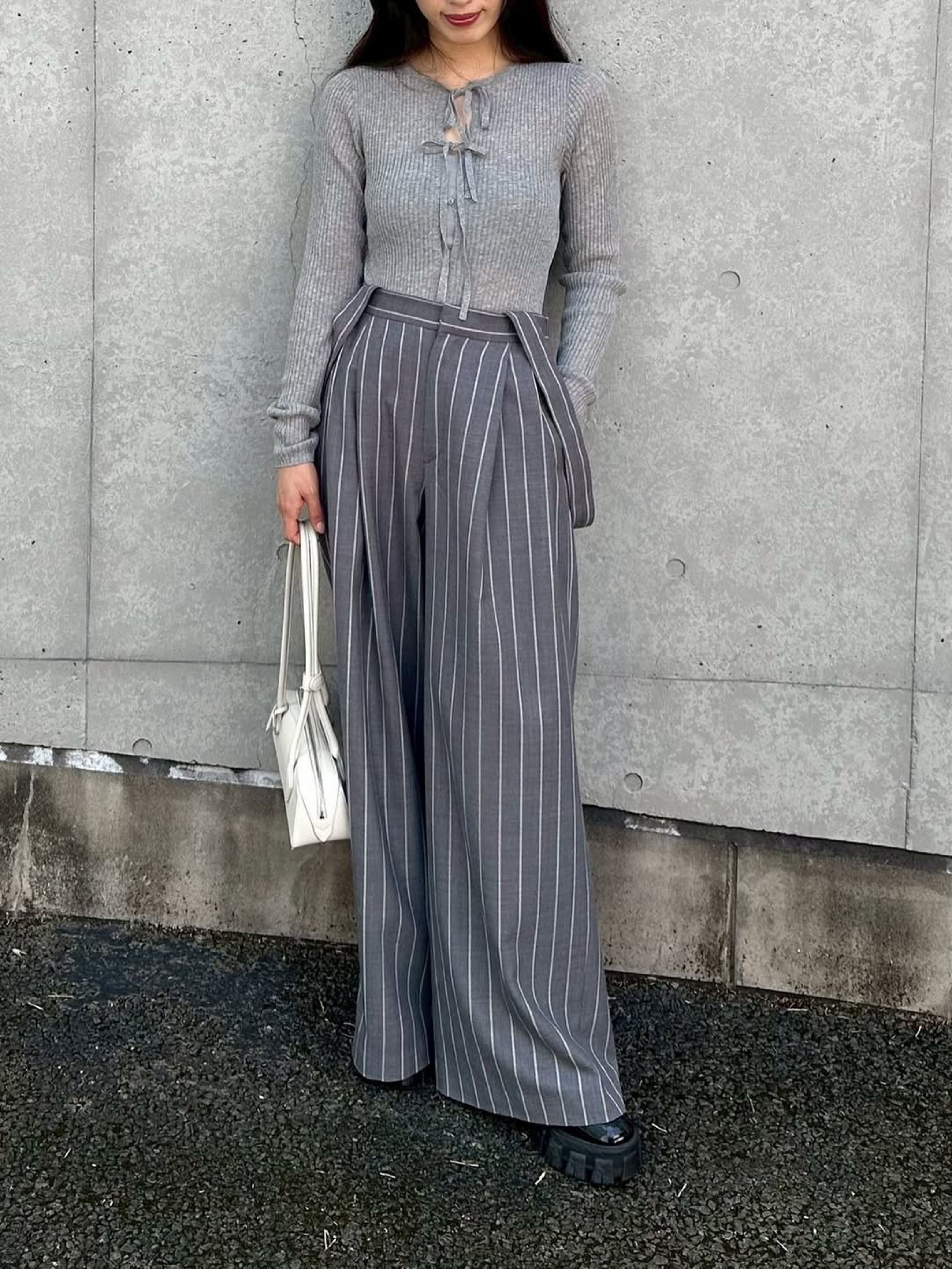 前開きリボンニット Moran