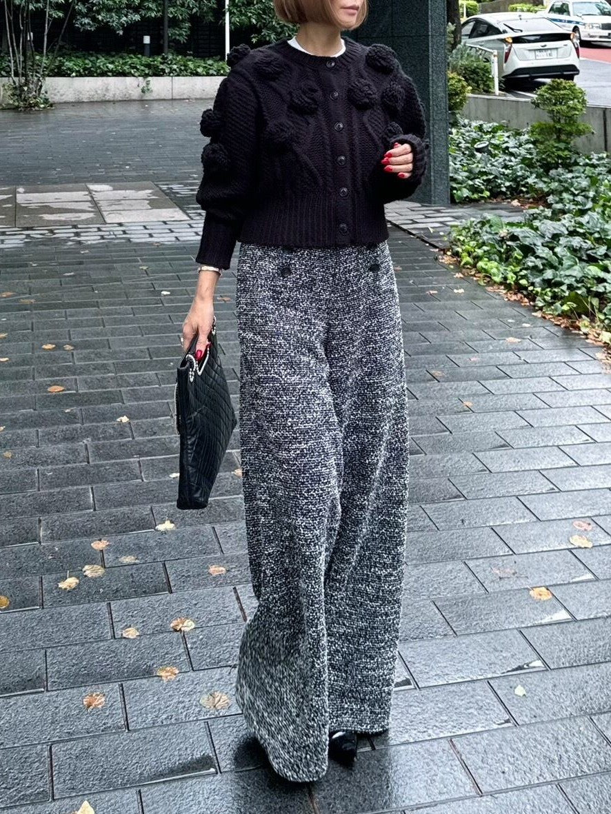 フラワーモチーフカーディガン Rose