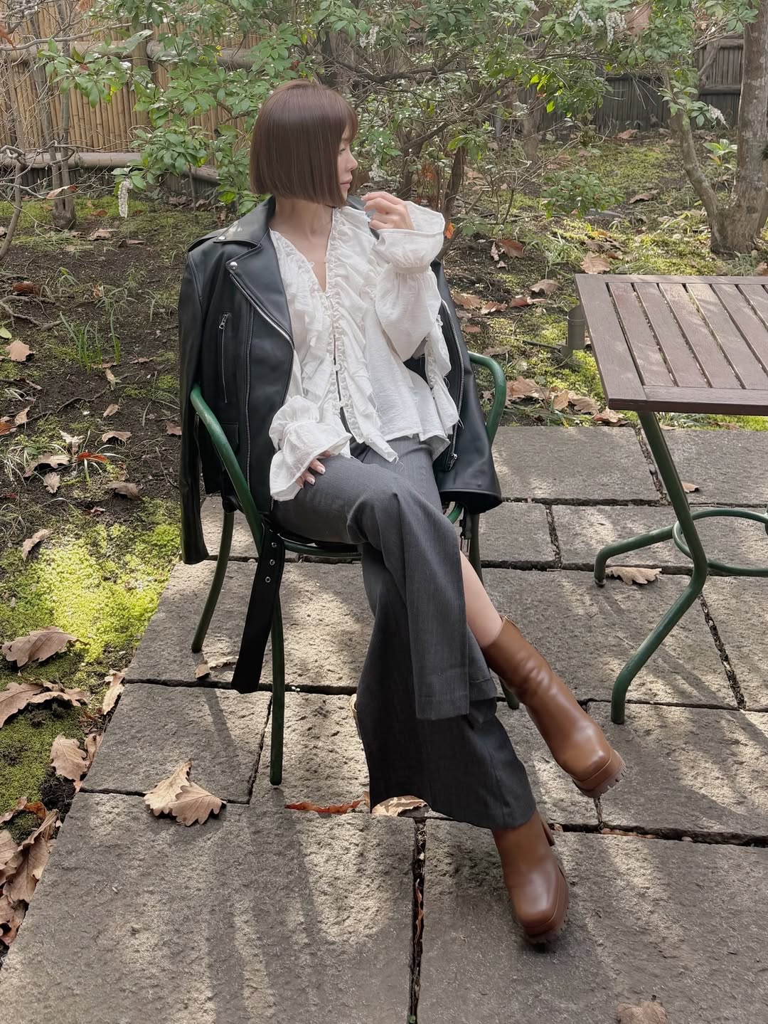 モデル身長：157.5㎝ / サイズ：FREE