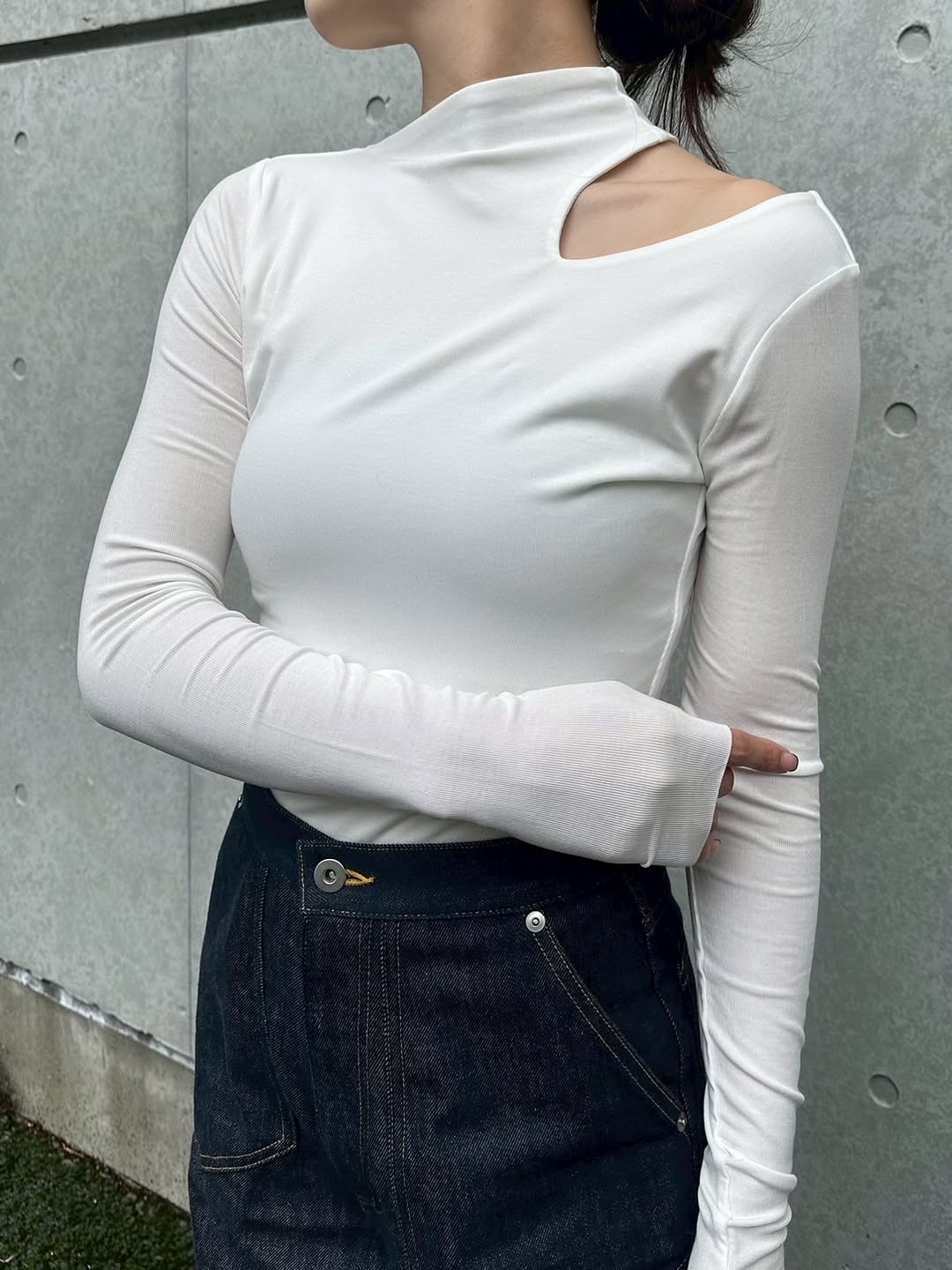 ショルダーオープンカットオフT Colas