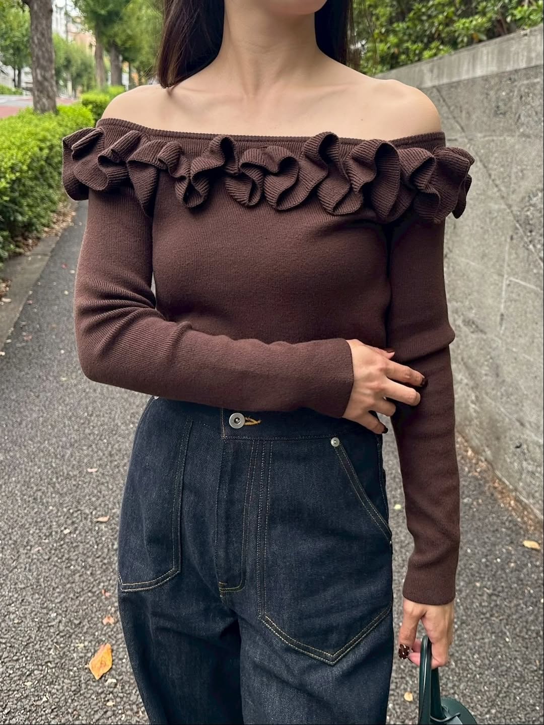 オフショルフリルニット Enora｜Cygne(シーニュ) 公式サイト