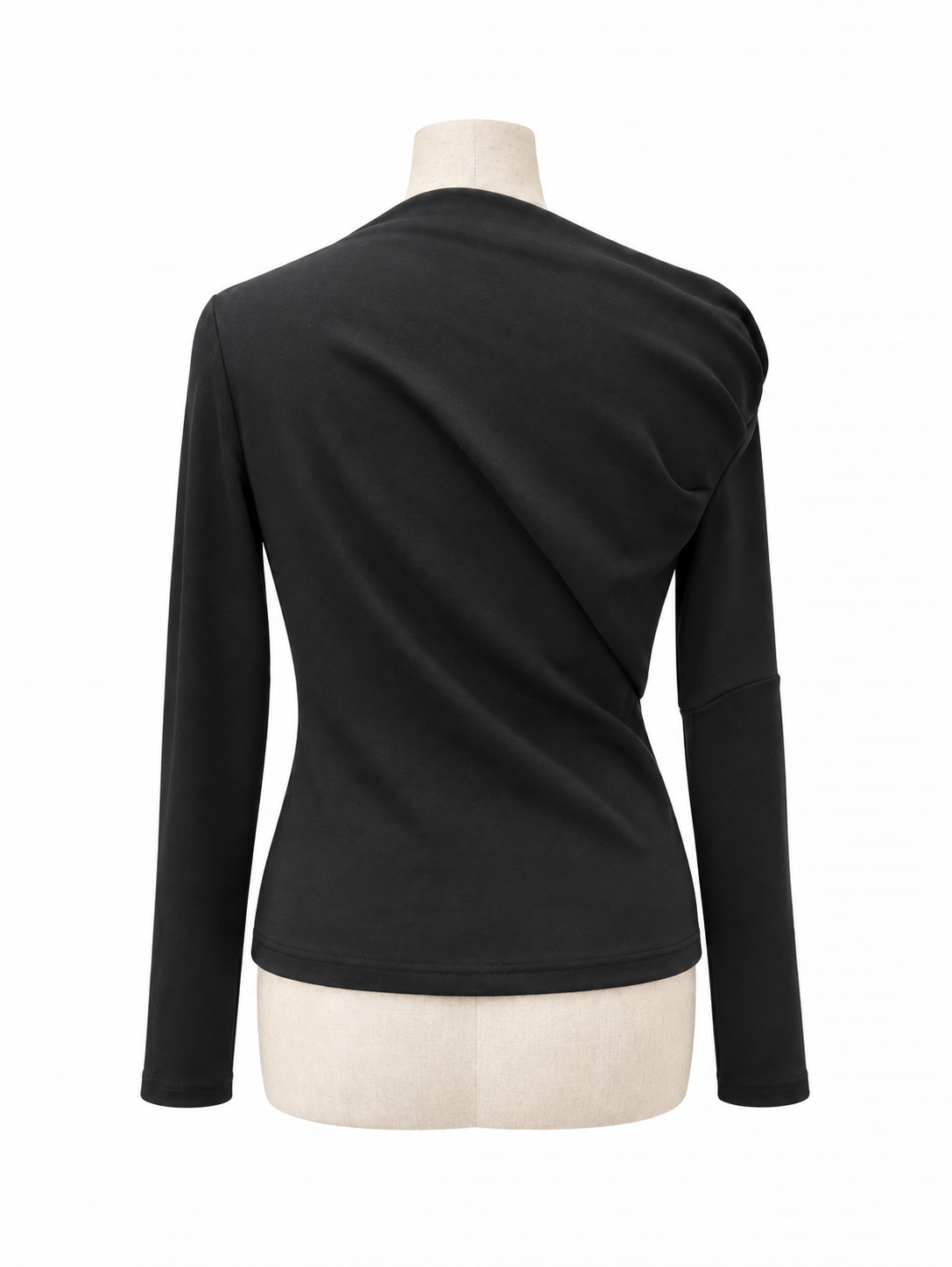 アシメドレープカットソー L/S Hadrien