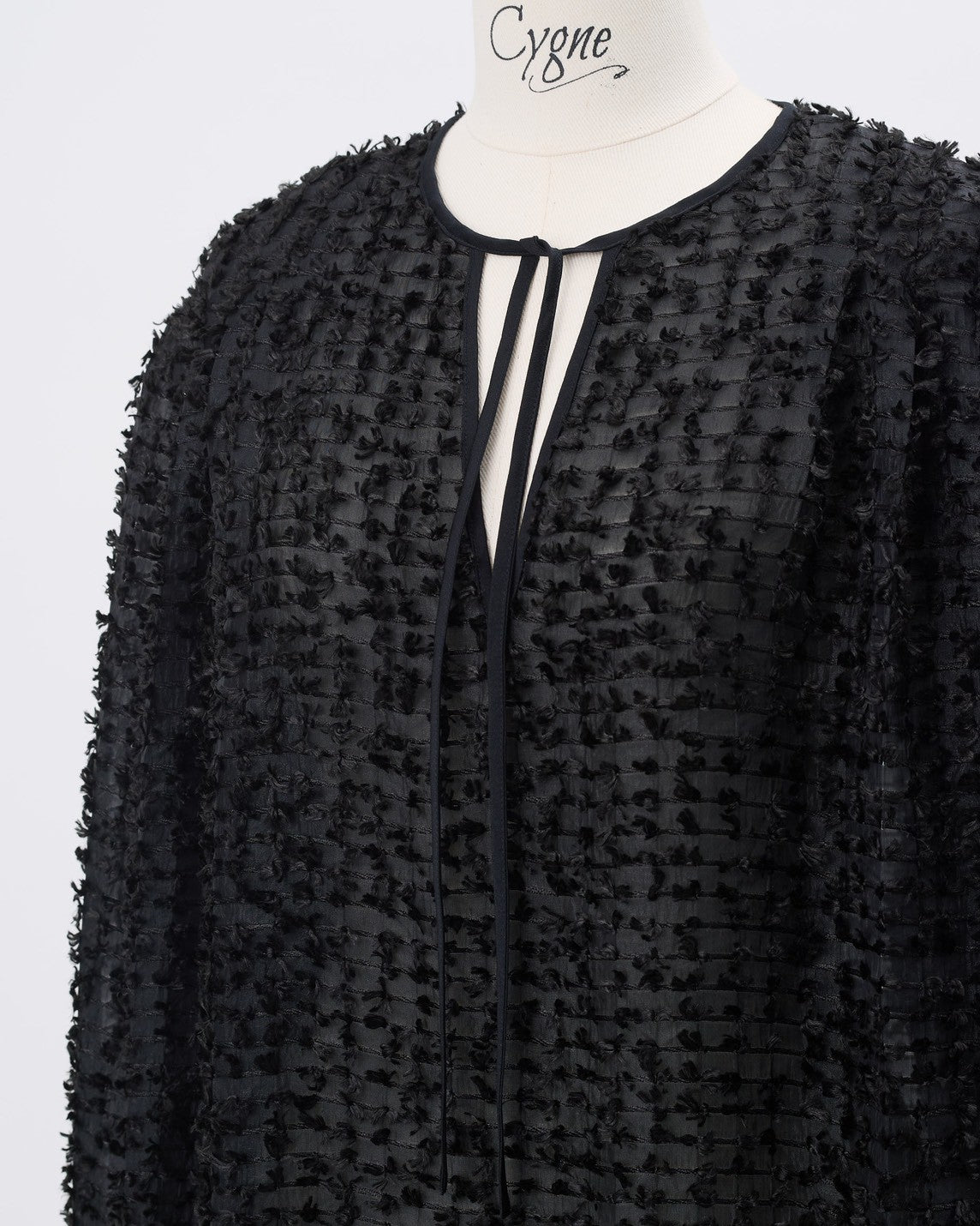 シーニュ cygne ジャガードトップス 黒 楽天市場】Cygne ジャガード