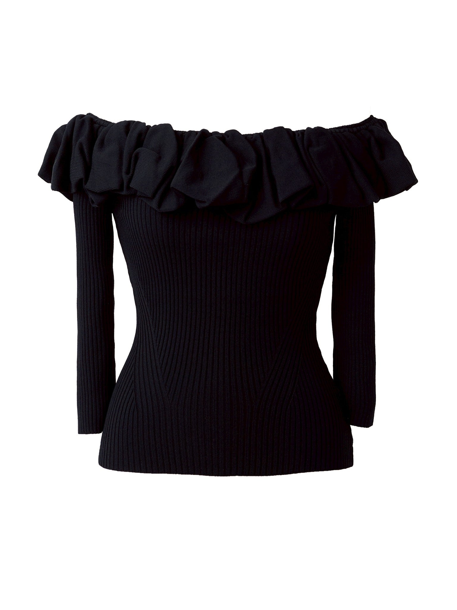 ランダムフリルオフショルニット Vera