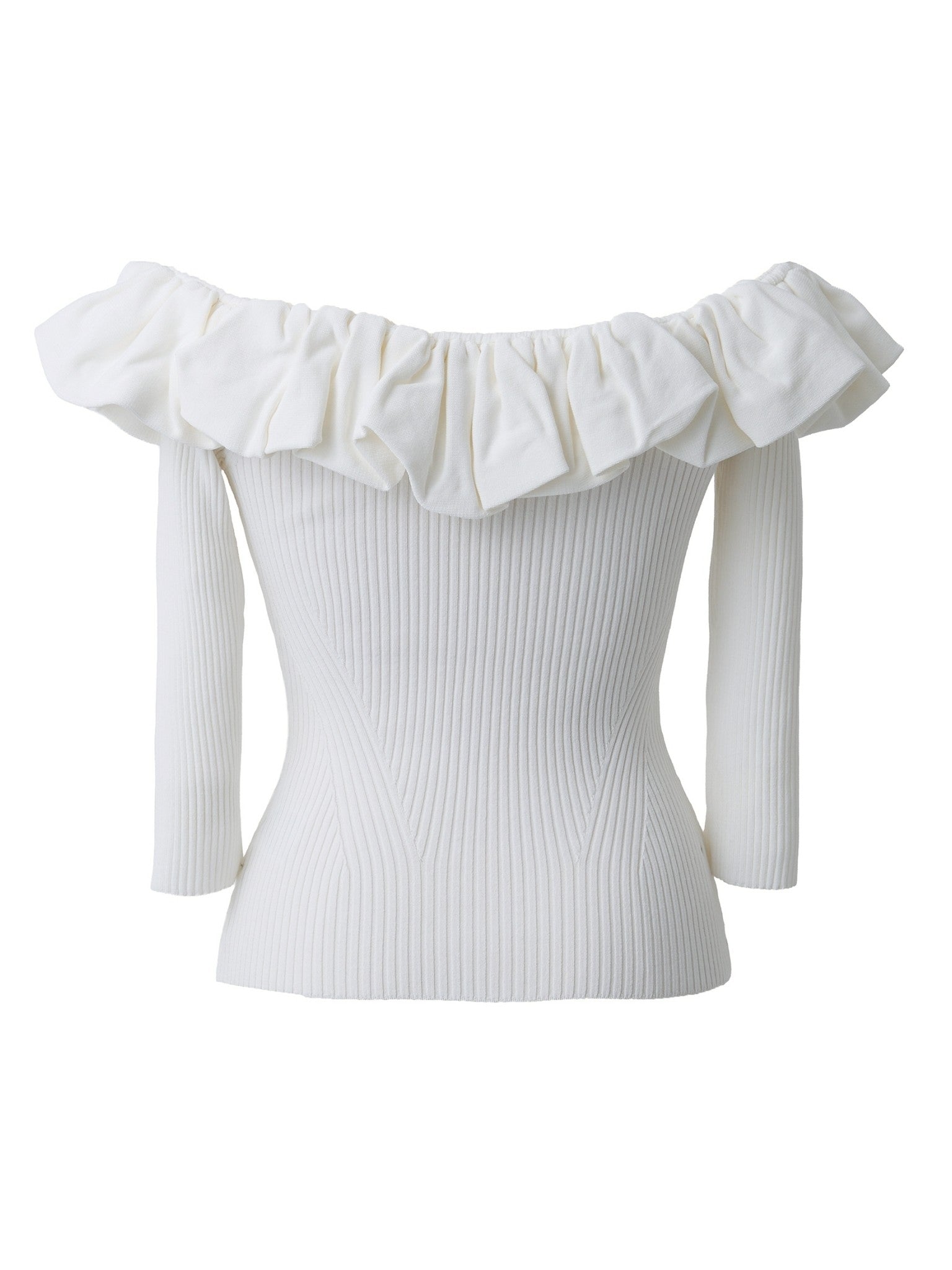 ランダムフリルオフショルニット Vera