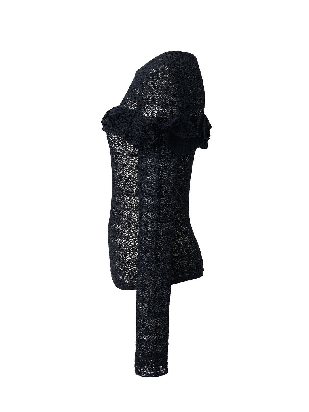 透かし柄ニットプルオーバー Nina