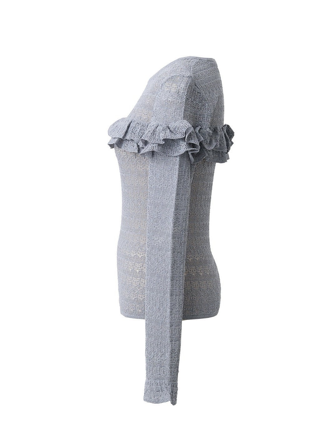 透かし柄ニットプルオーバー Nina