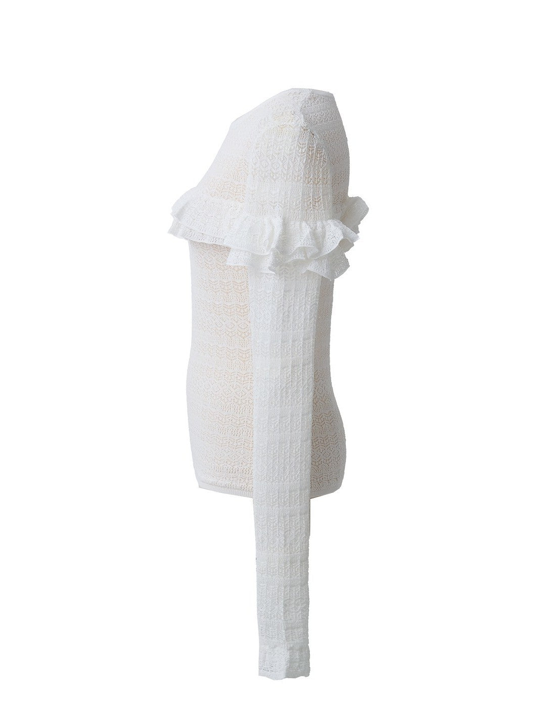 透かし柄ニットプルオーバー Nina