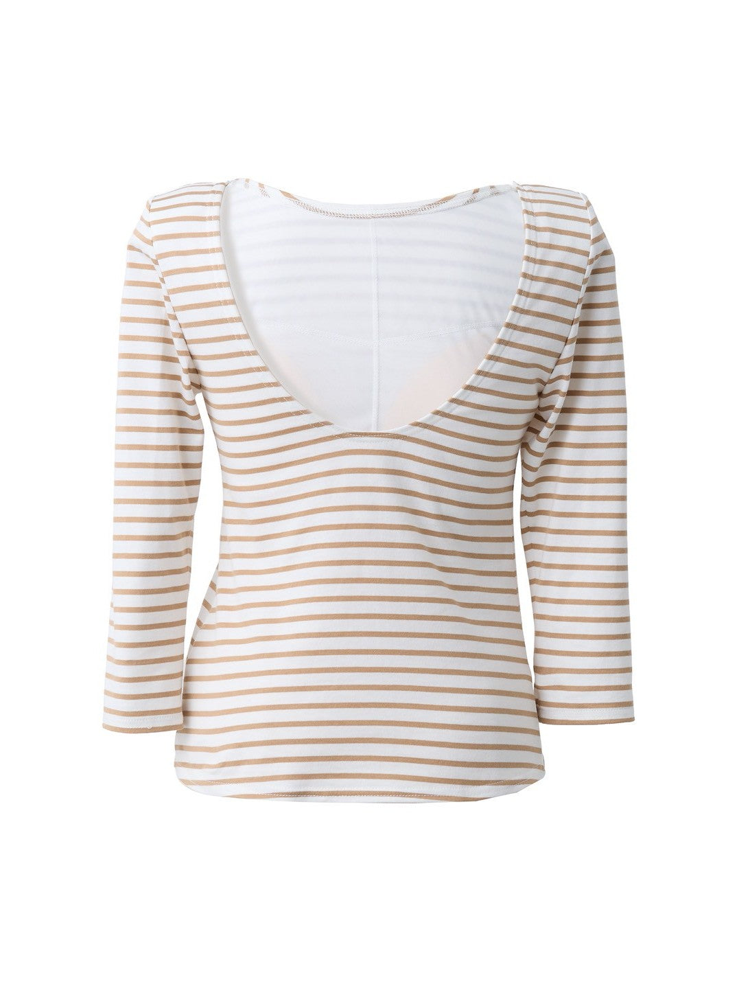 Back-open striped top by Renald