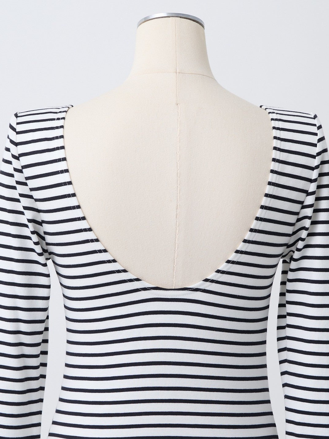 Back-open striped top by Renald