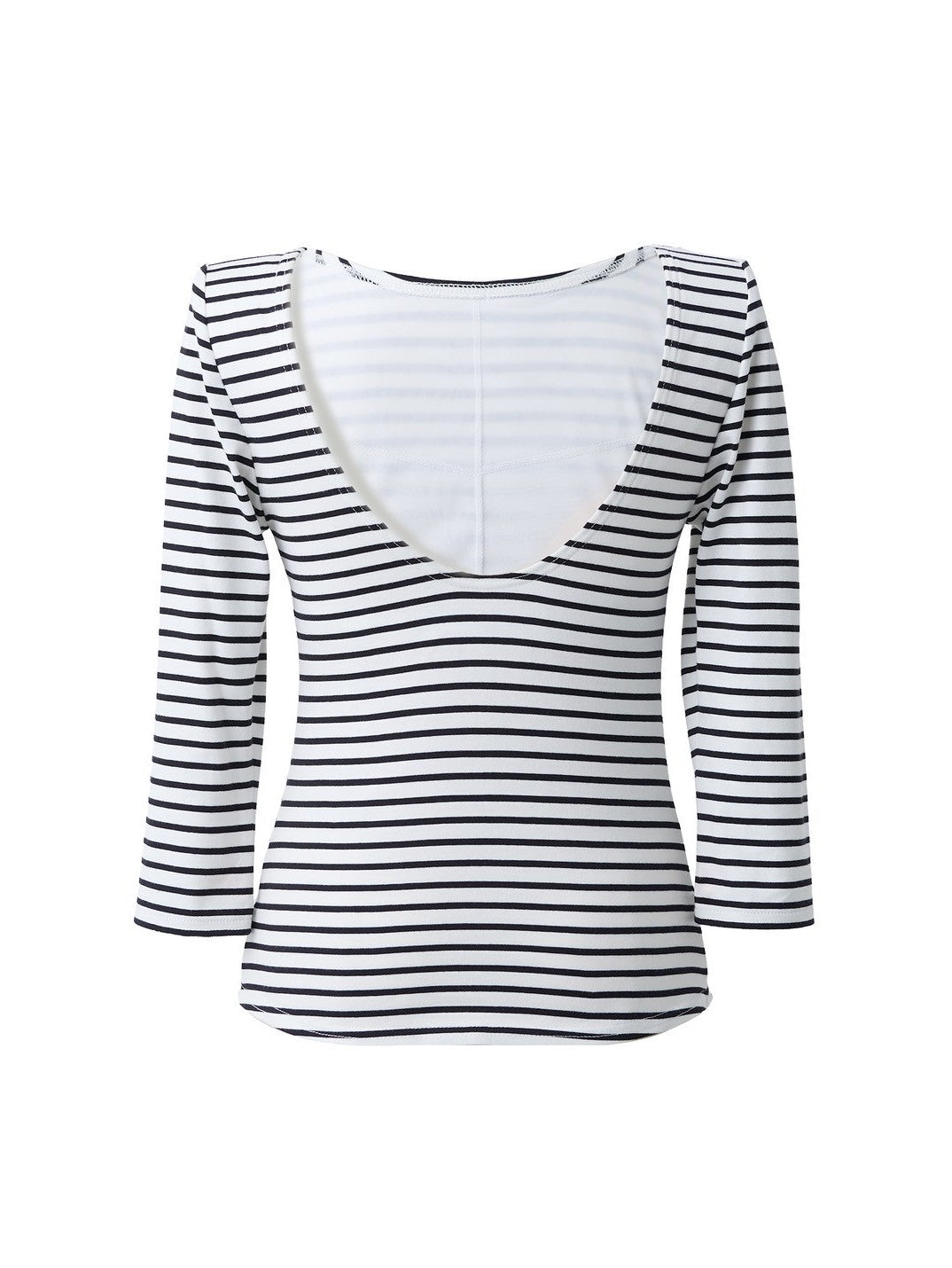 Back-open striped top by Renald