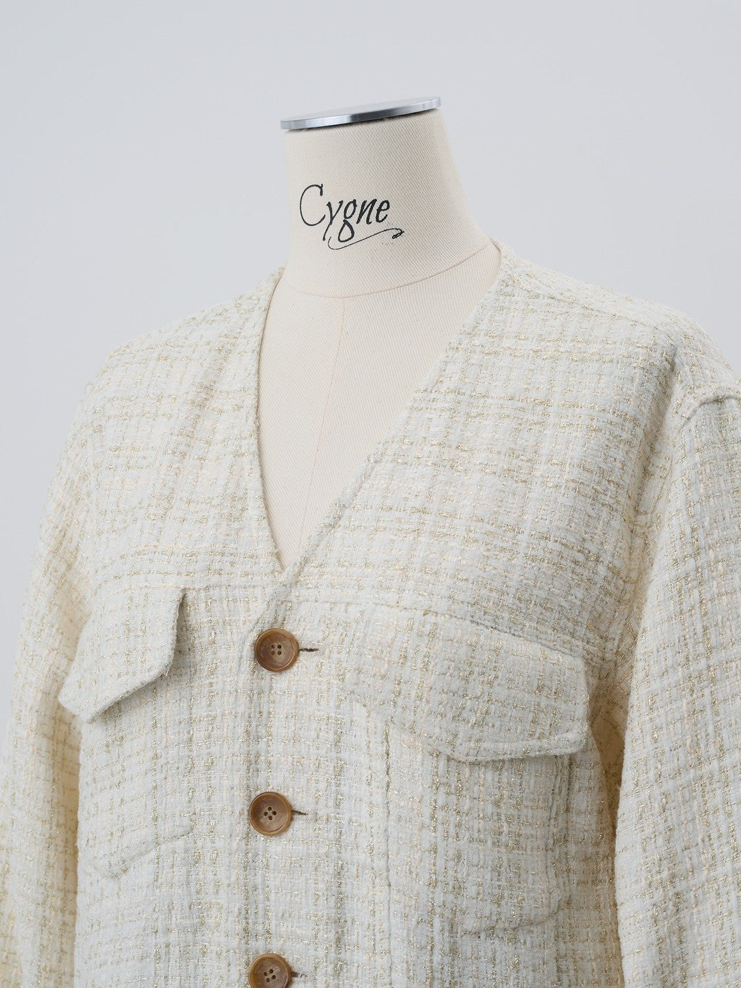 ツイードオールインワン Rozenn