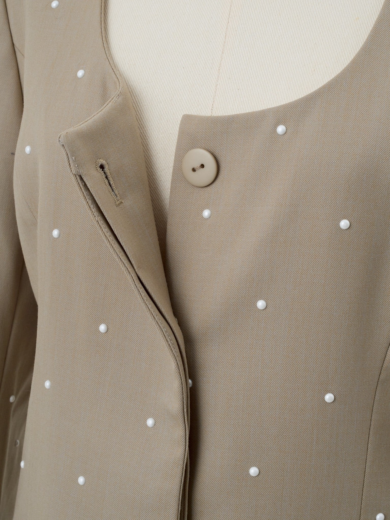 パールUネックジャケット Raoul