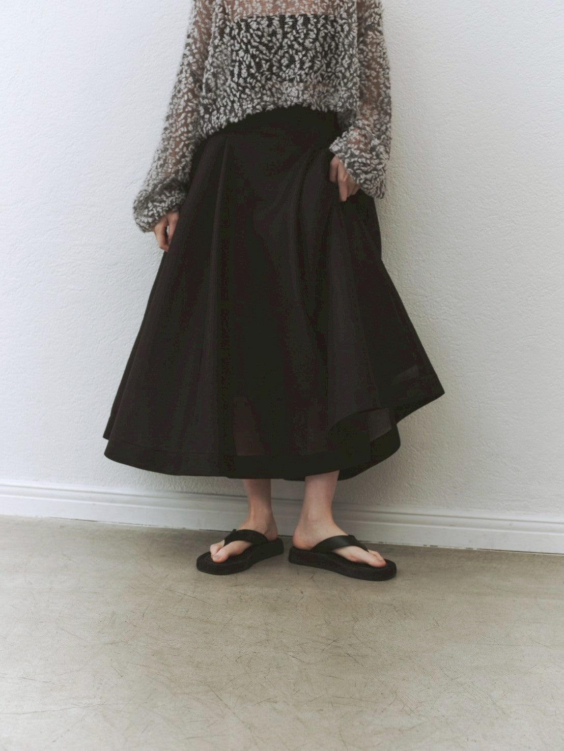 礼服　美品！　夏用　シースルー サマーガーデン フロントクロスジャンパースカート | HoshibakoWorks