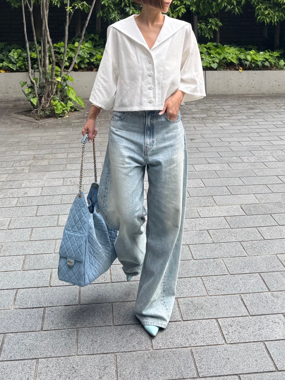 モデル身長：157.5㎝ / サイズ：FREE