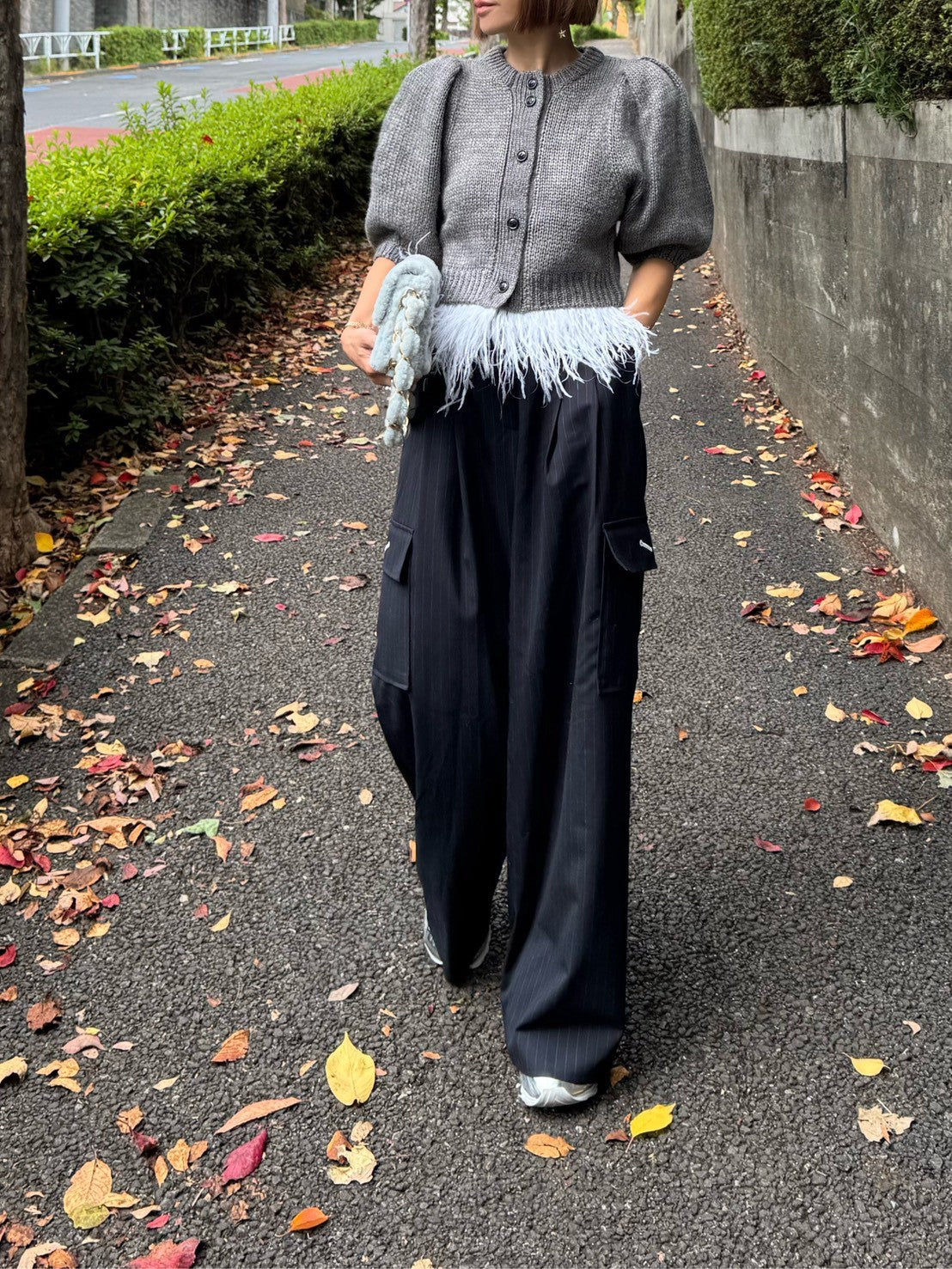 モデル身長：157.5㎝ / サイズ：FREE