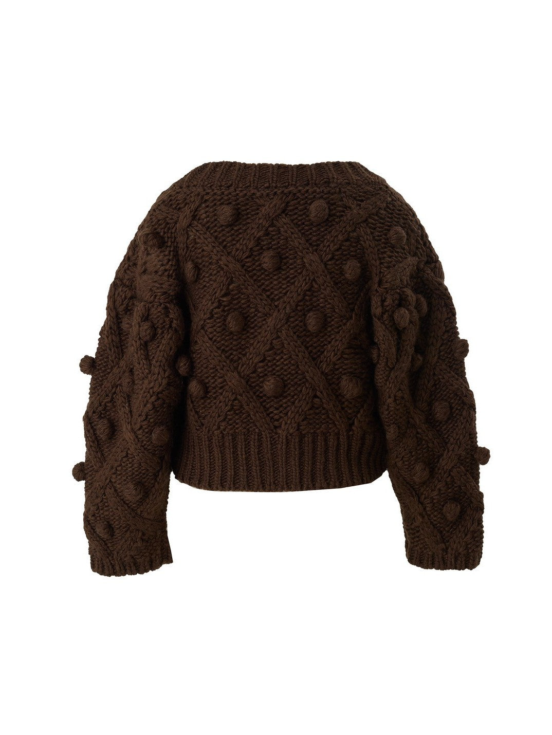 手編みポンポンカーディガン Florent