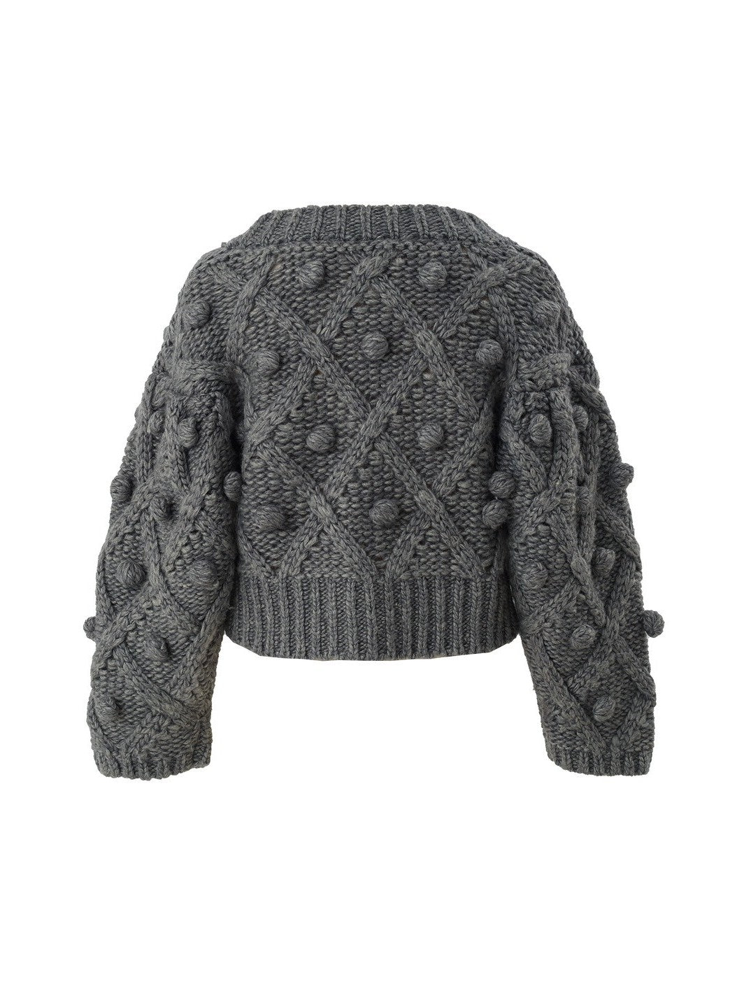 手編みポンポンカーディガン Florent