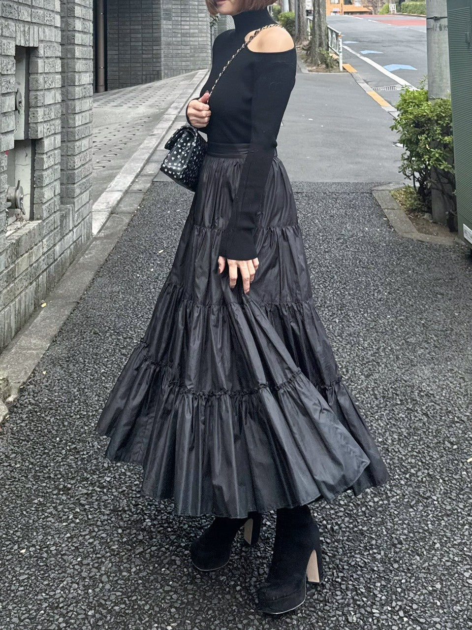 モデル身長：157.5㎝ / サイズ：FREE