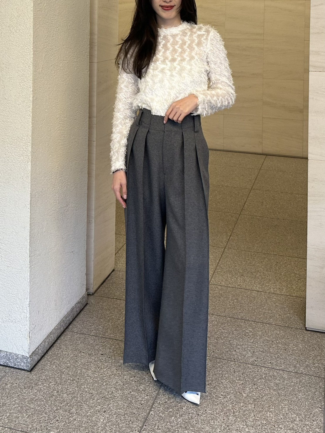 Cygne シーニュ　ファンシートップス Sara グレー　0 ファンシートップス Sara｜Cygne(シーニュ) 公式サイト