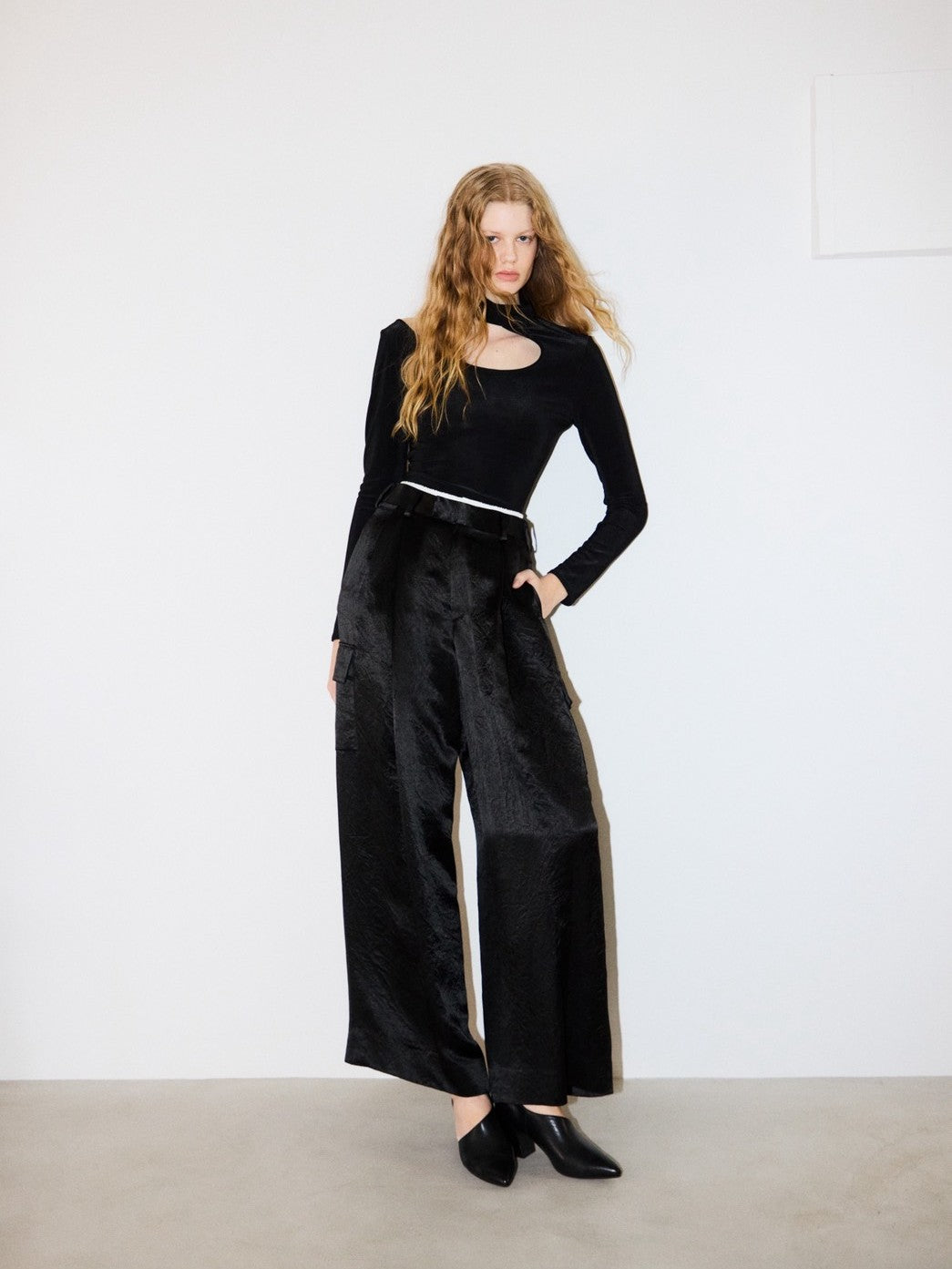 ボクサーレイヤードサテンパンツ Sandy