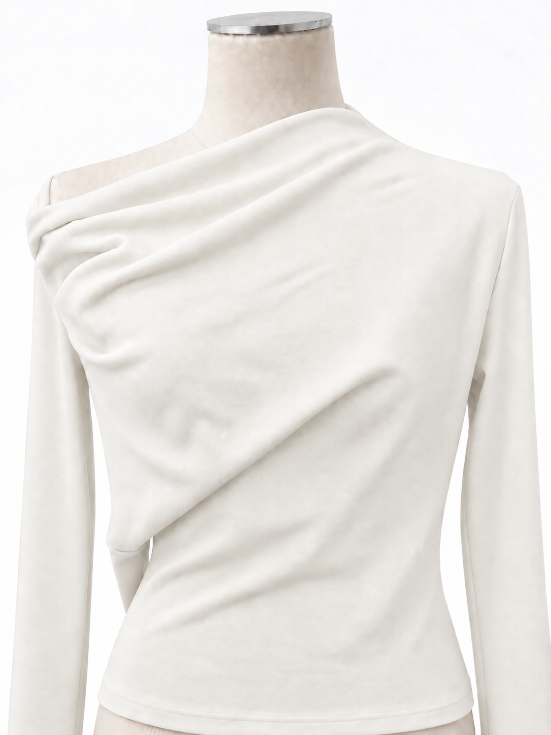 アシメドレープカットソー L/S Hadrien