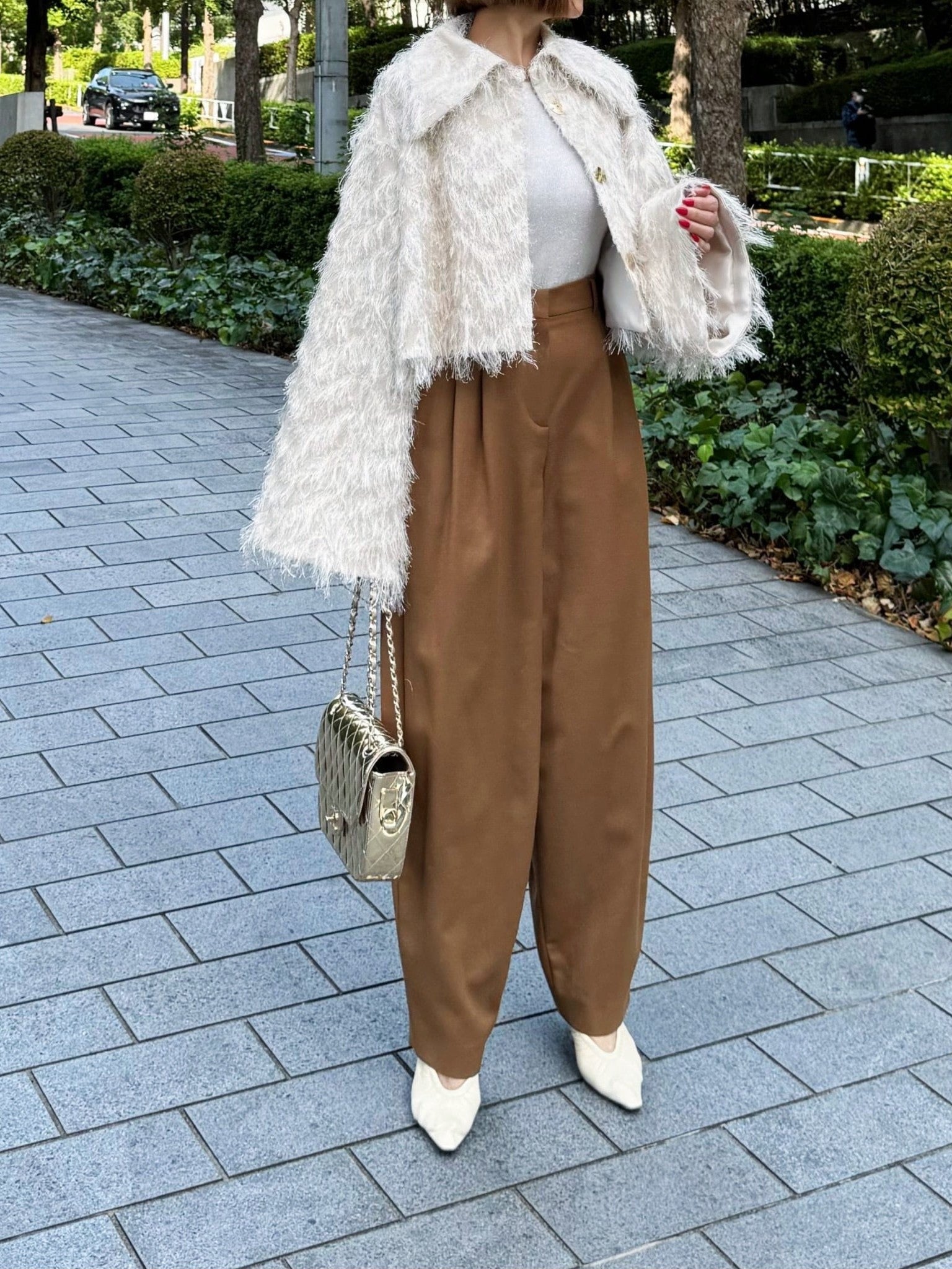 Joseph Bonded Fringe Short Jacket