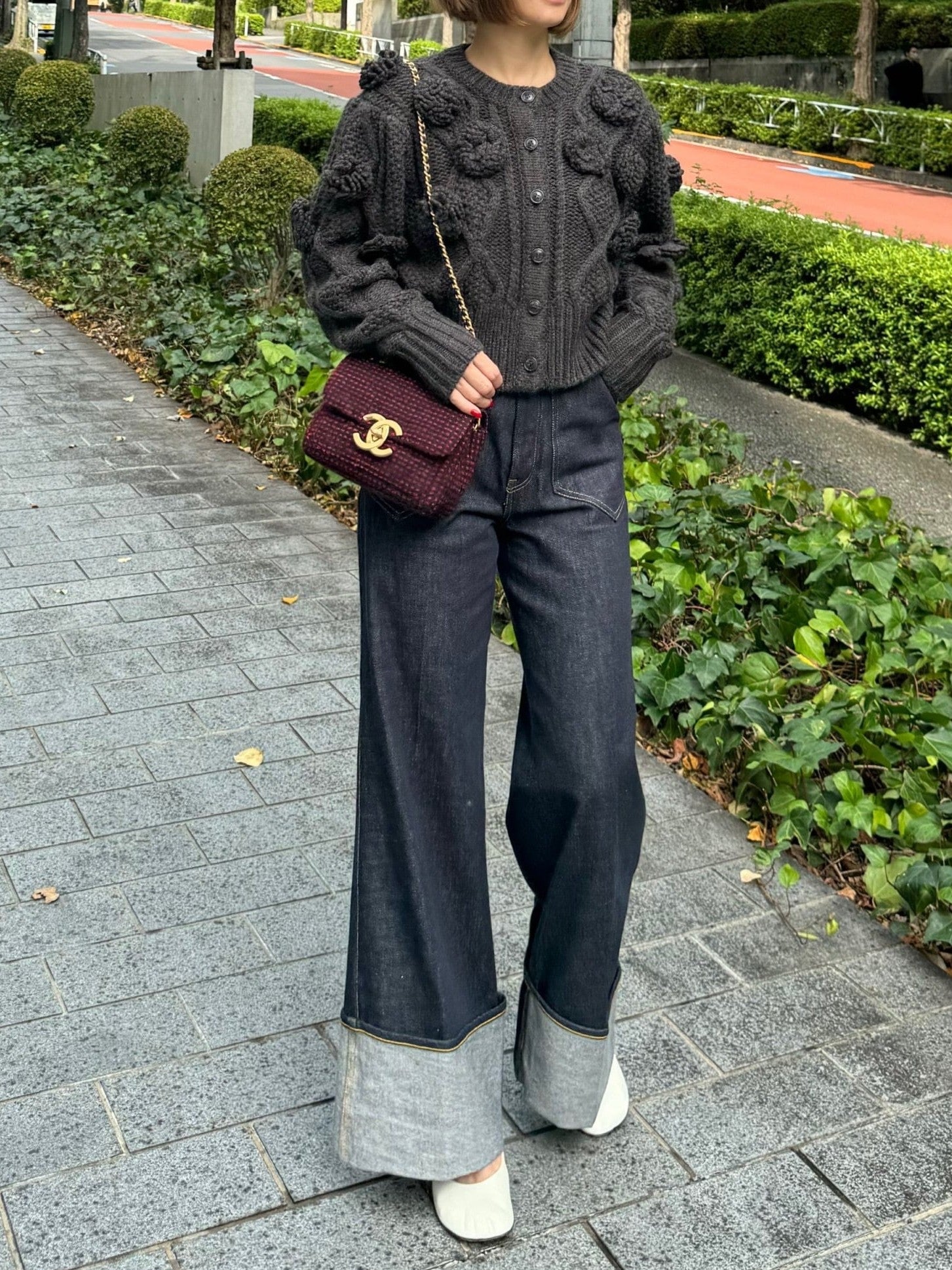 フラワーモチーフカーディガン Rose