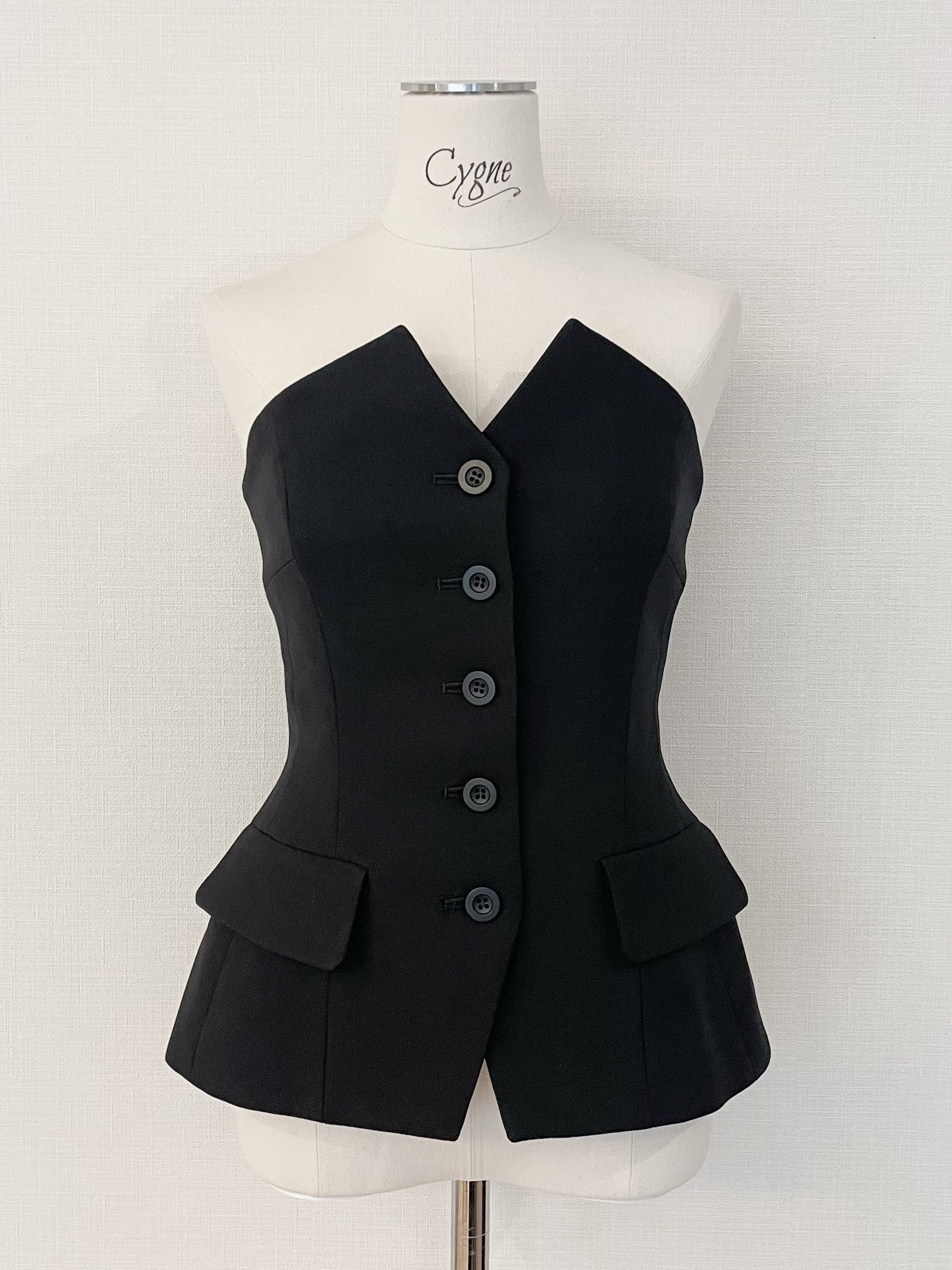 新品 cygne Nelly シーニュ ビスチェ ベアトップ フロントボタンビスチェ Nelly｜Cygne(シーニュ) 公式サイト