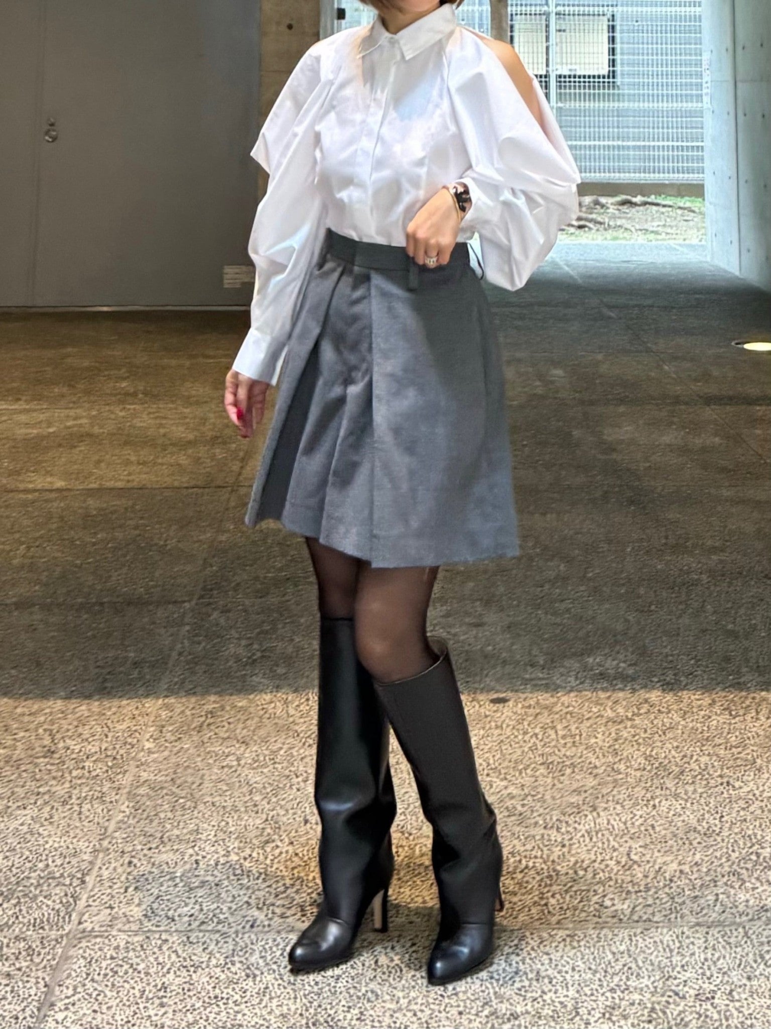 モデル身長：157.5㎝ / サイズ：0