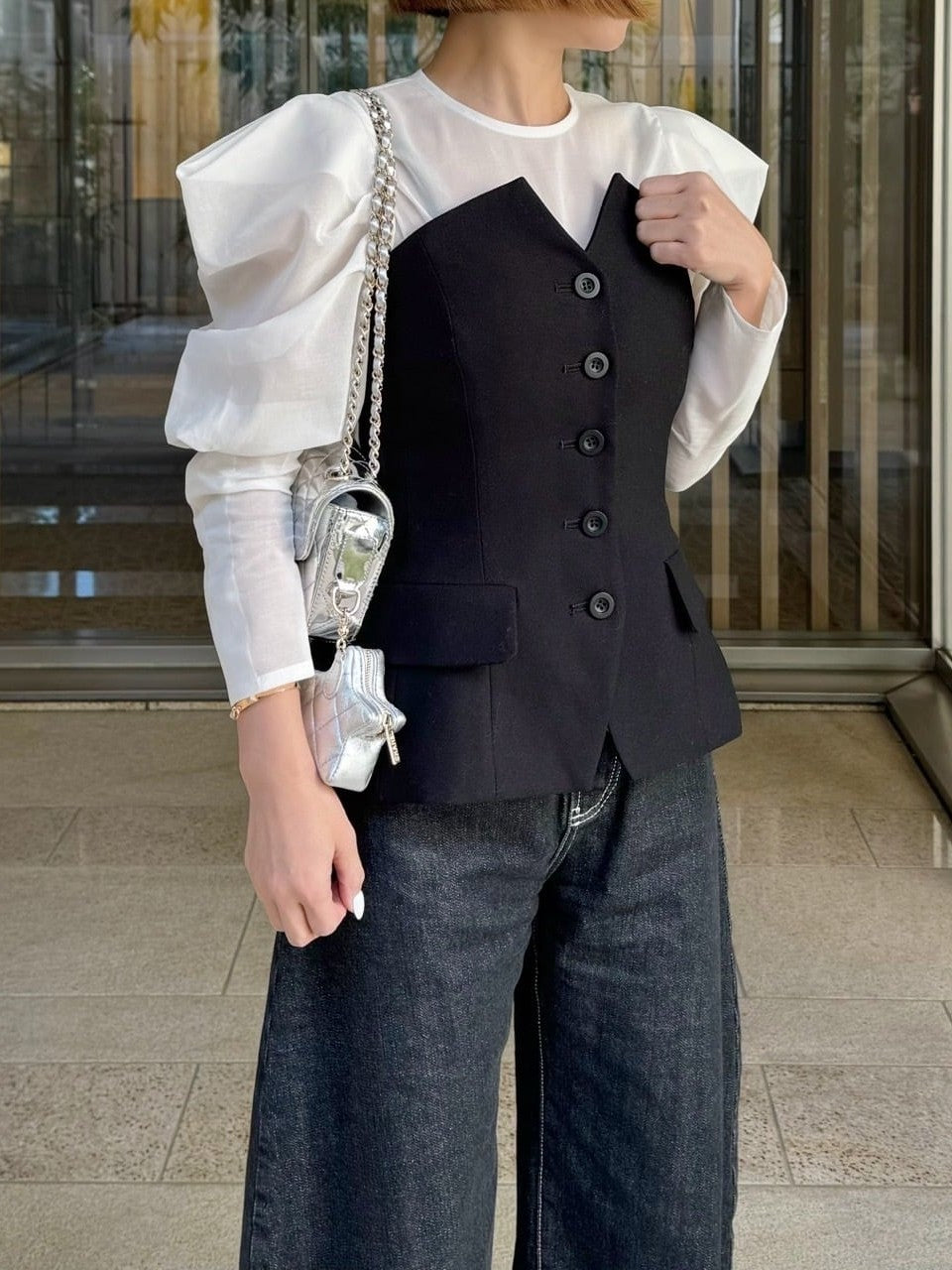 モデル身長：157.5㎝ / サイズ：0