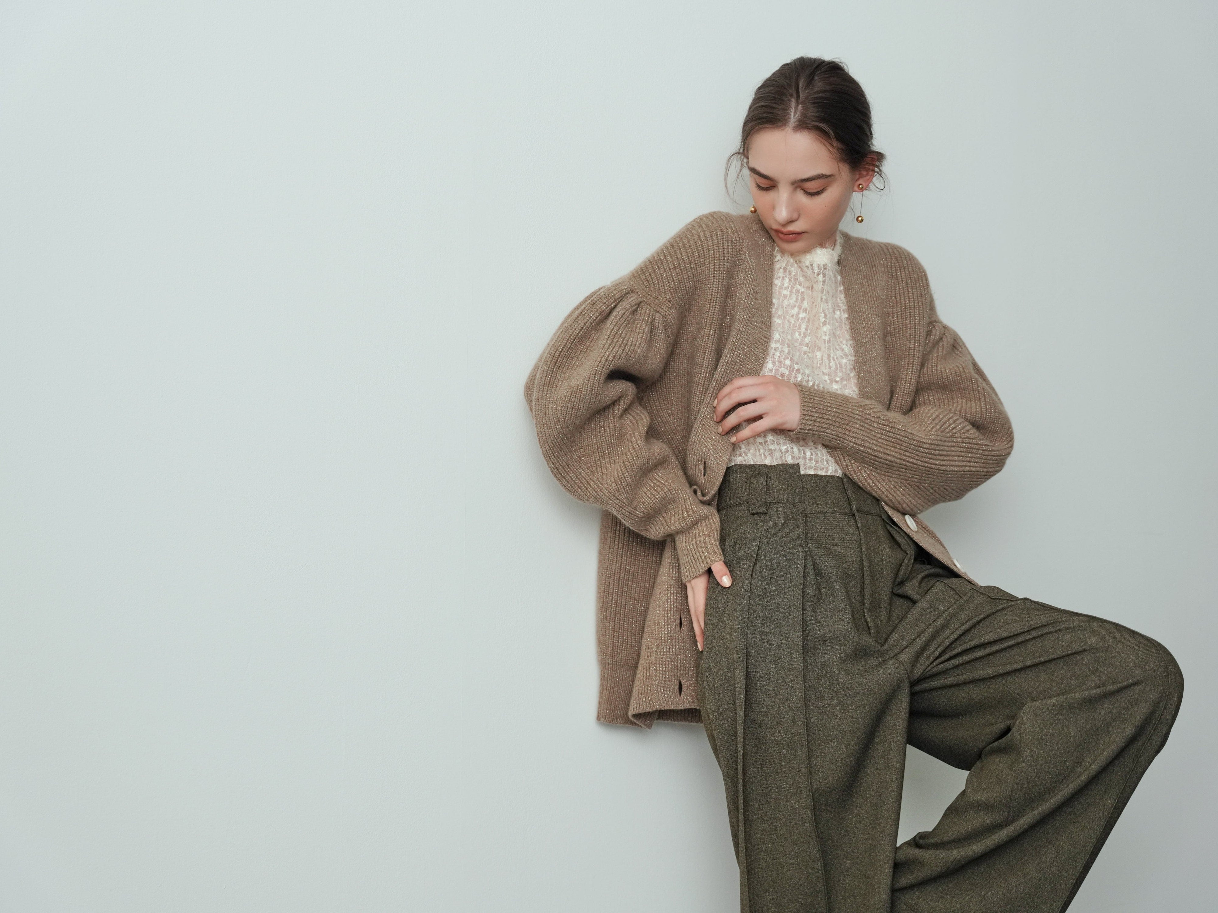 ラメロングカーディガン Melanie