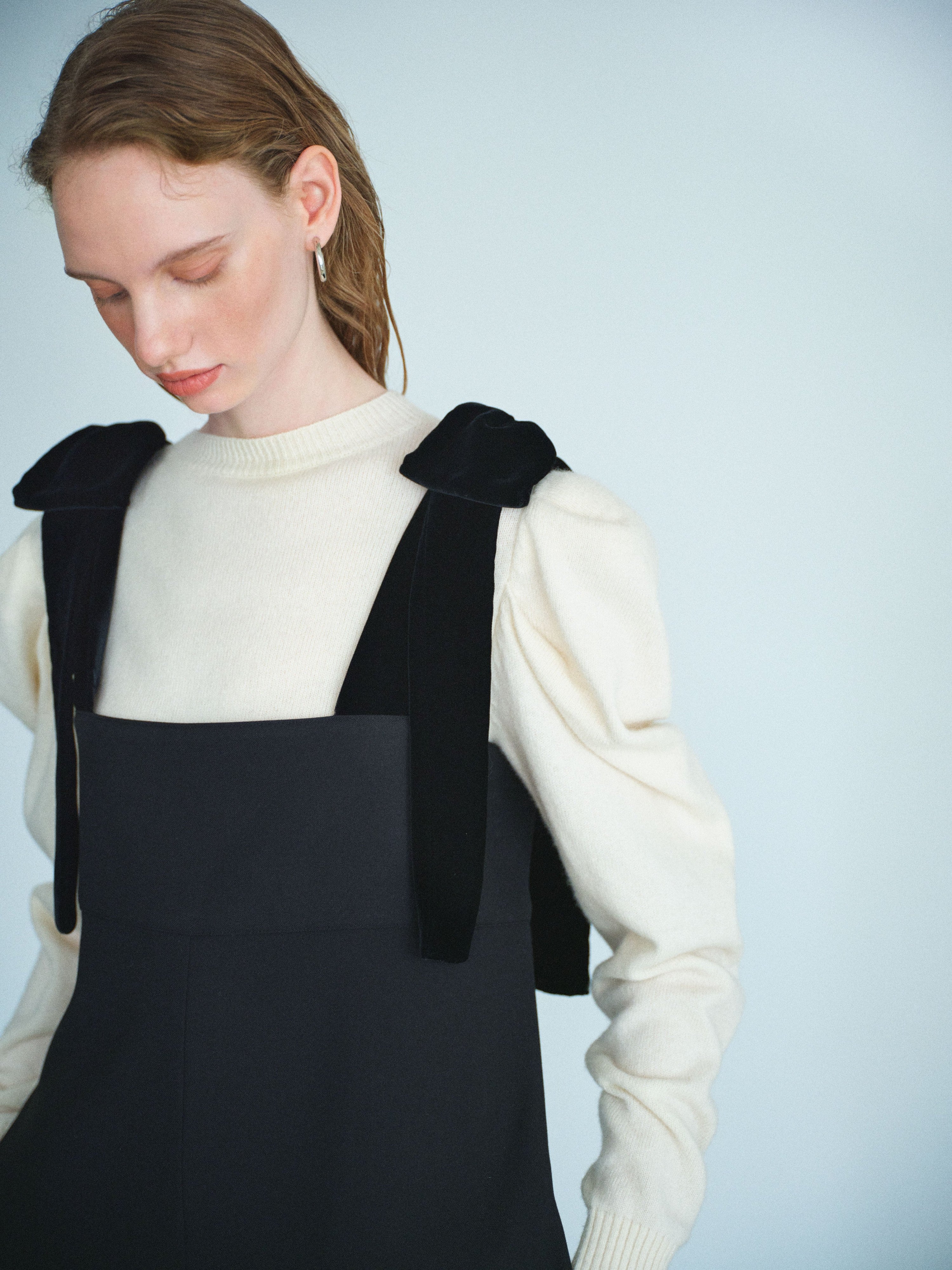 cygne シーニュ　リボンショルダーオールインワン Stelle ブラック リボンショルダーオールインワン Stelle｜Cygne(シーニュ) 公式サイト