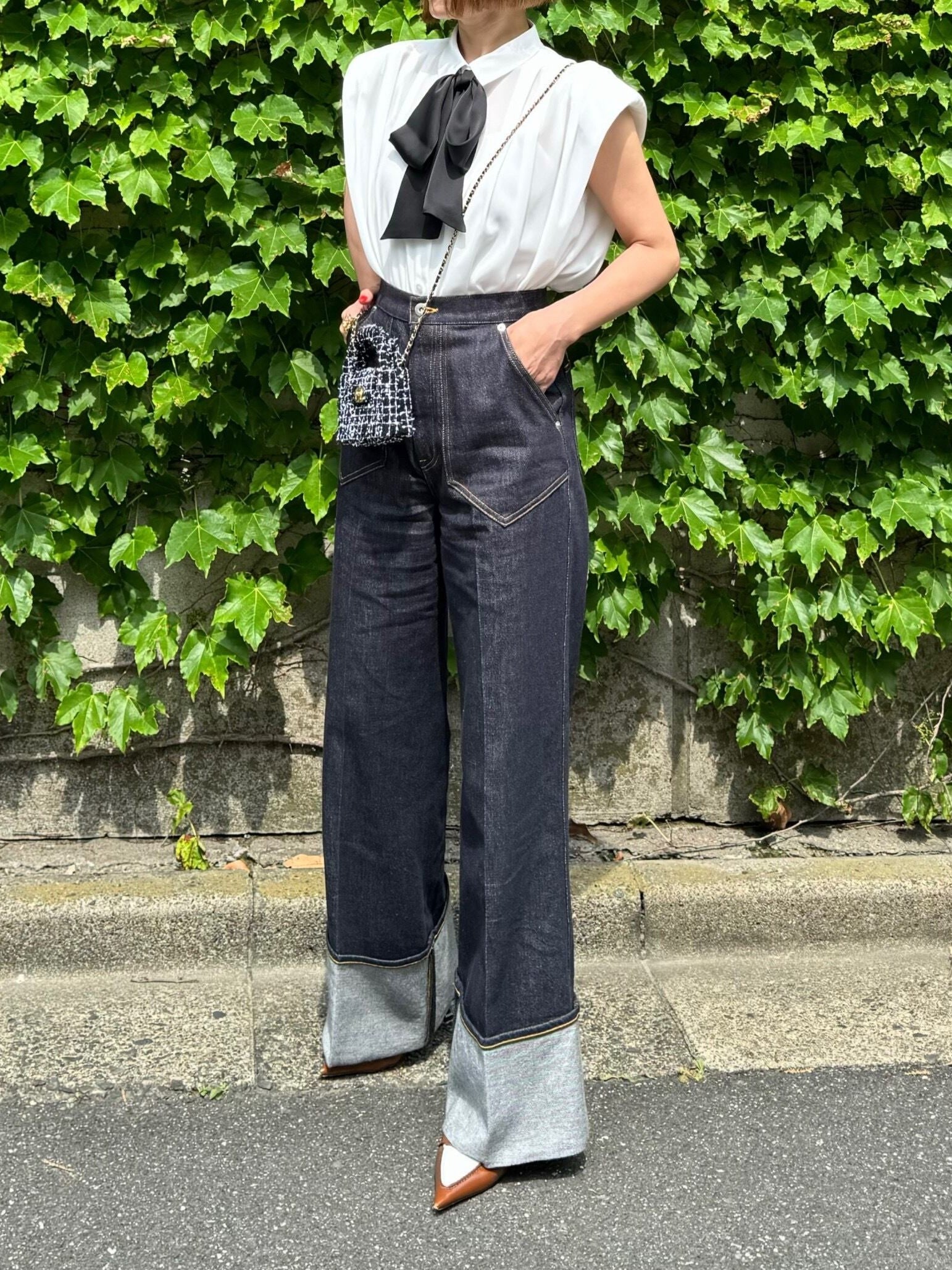 パワショルボウタイブラウス Audrey