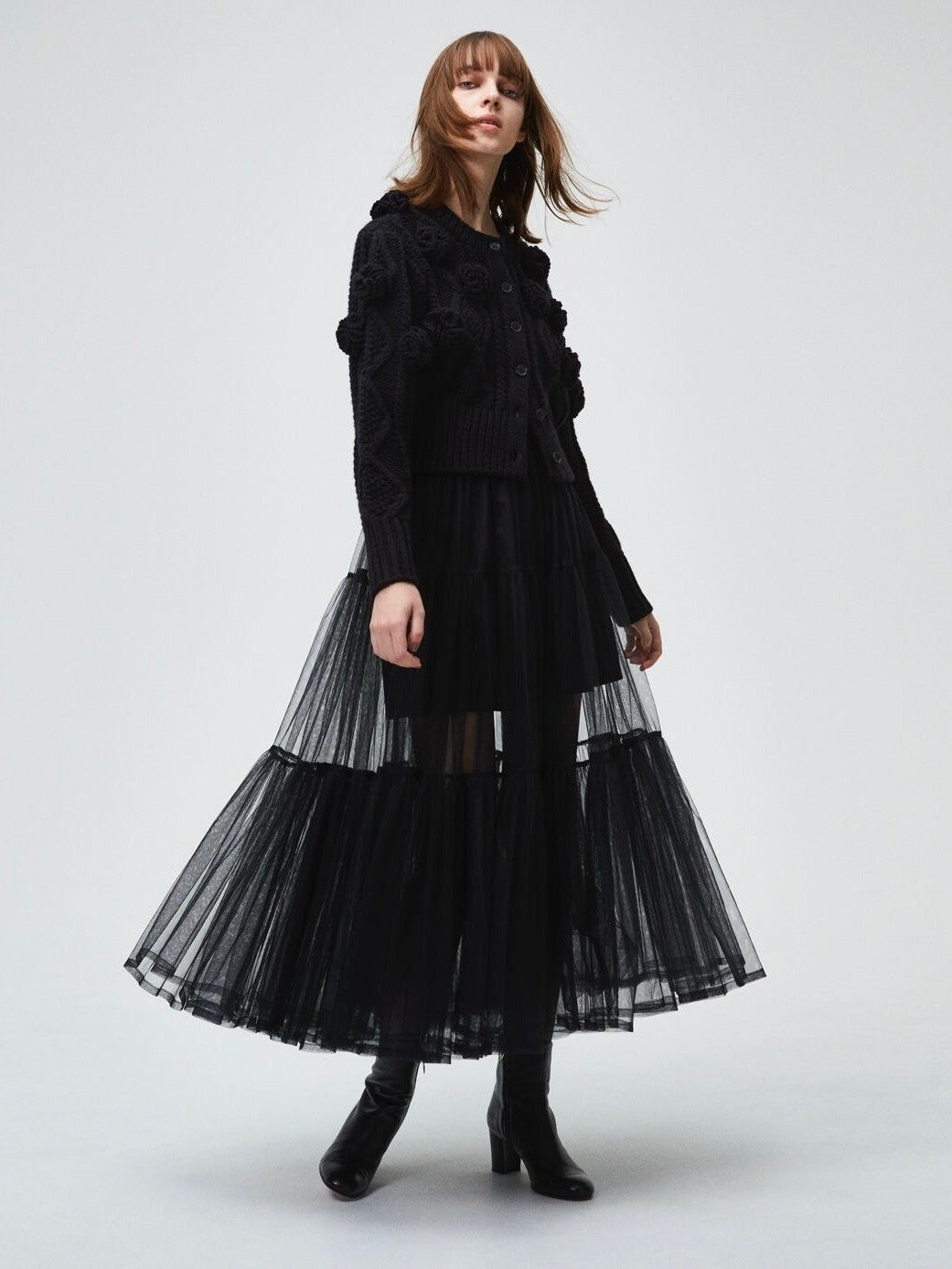 フラワーモチーフカーディガン Rose