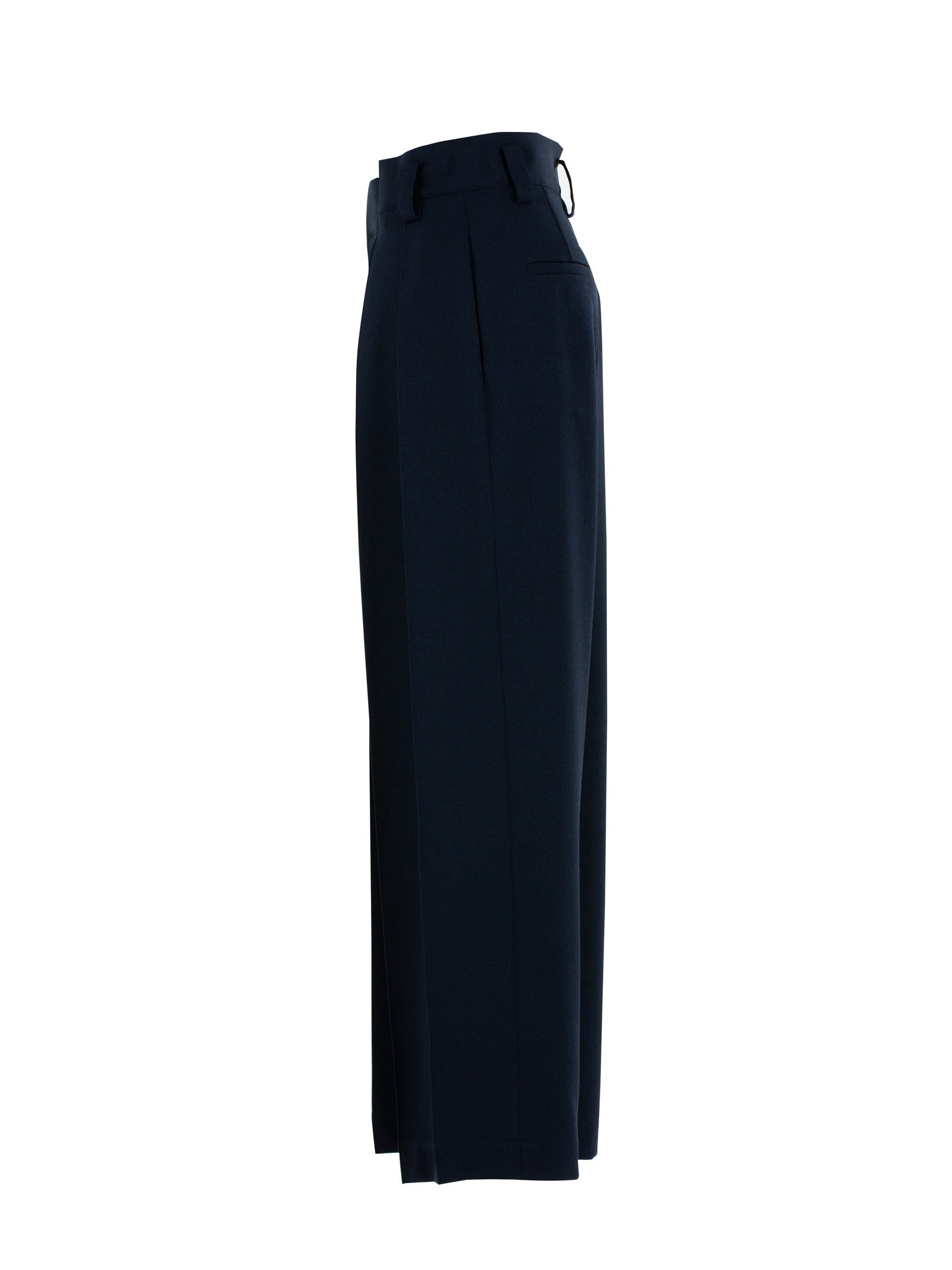 美品　シーニュ　ハイウエストタックワイドパンツ Lara ハイウエストタックワイドパンツ Lara ブラック | Cygne