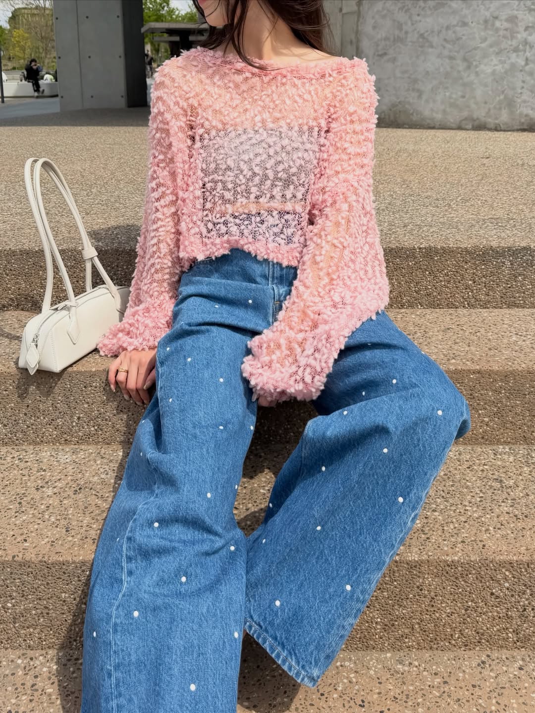 Samuel See-through Popcorn Knit